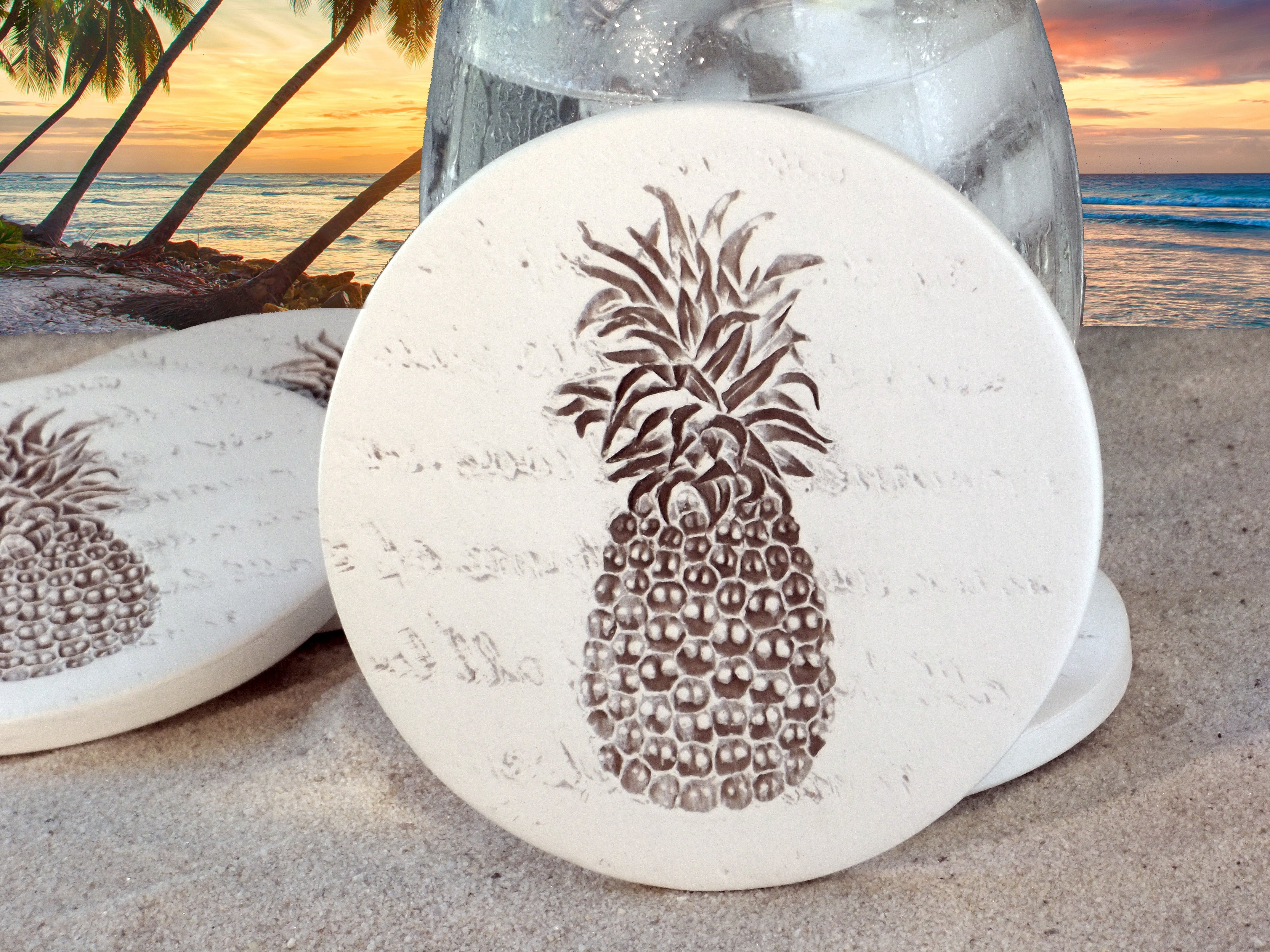 Pineapple Drink Coasters - MaisonBeach