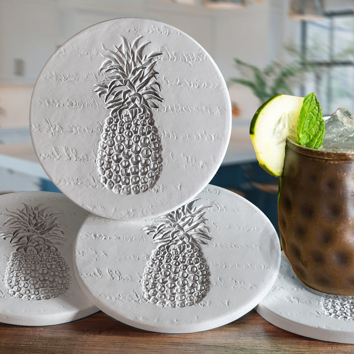 Pineapple Drink Coasters - MaisonBeach