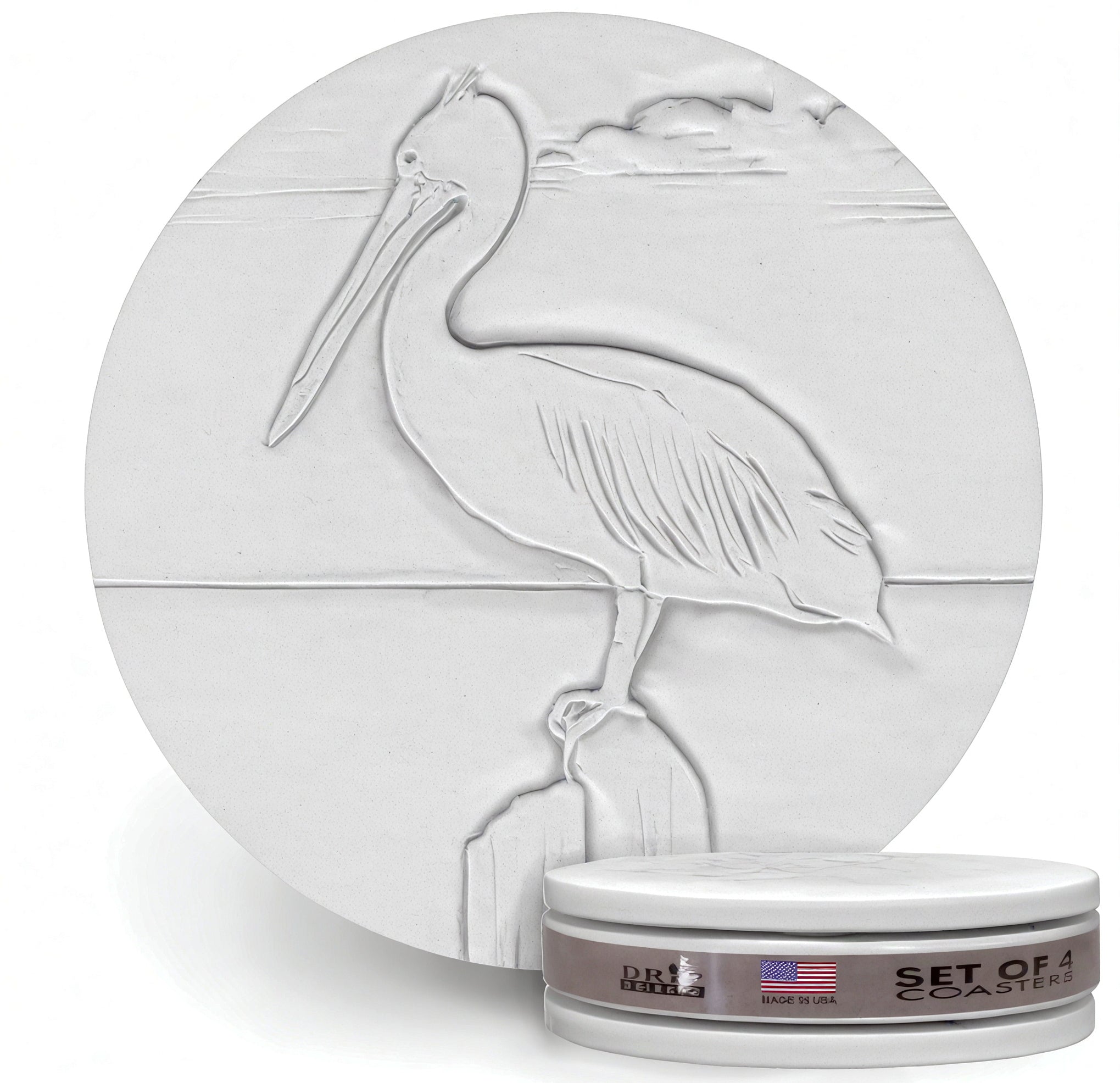 Pelican Drink Coasters - MaisonBeach