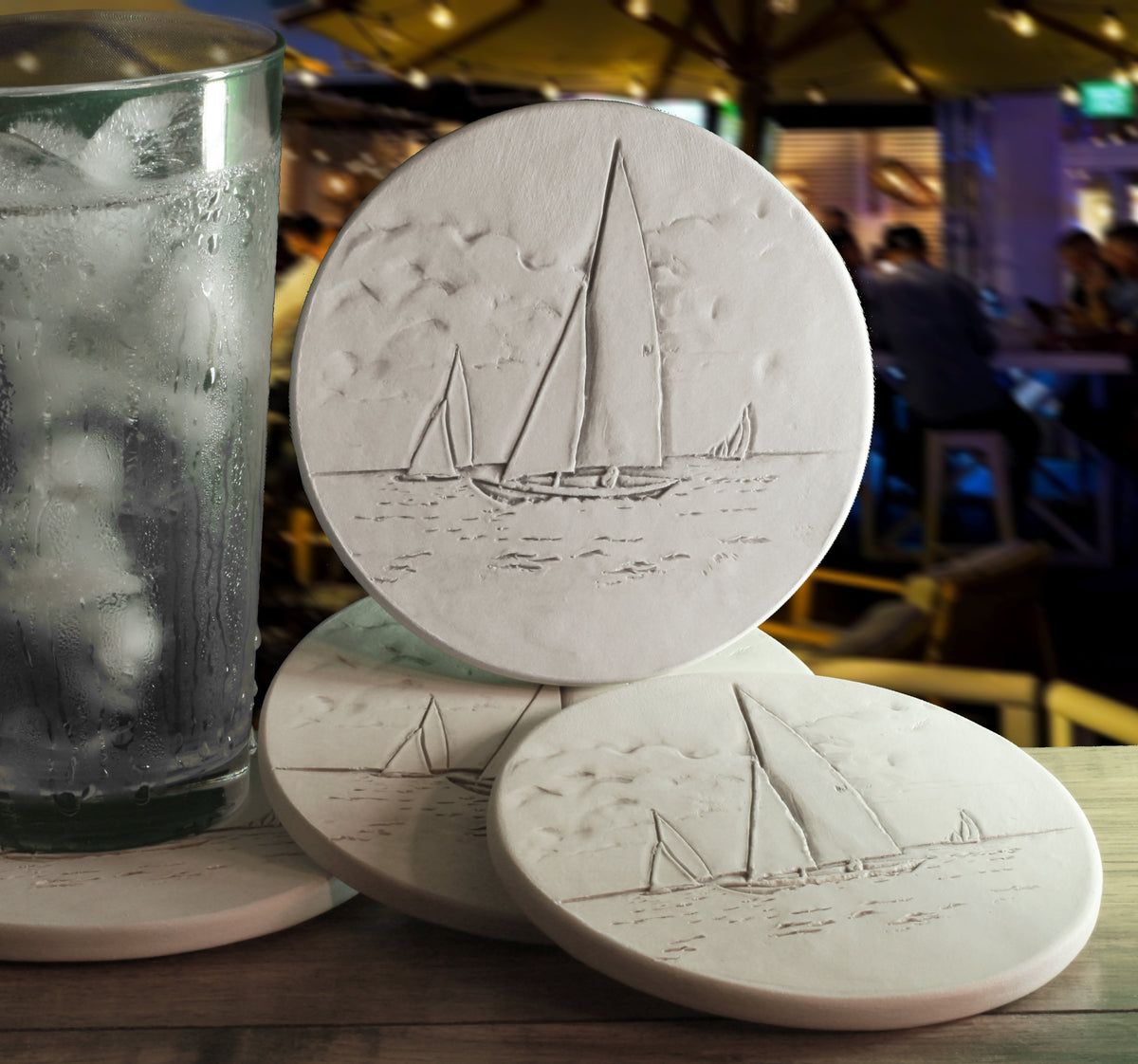 Sailboat Drink Coasters - MaisonBeach