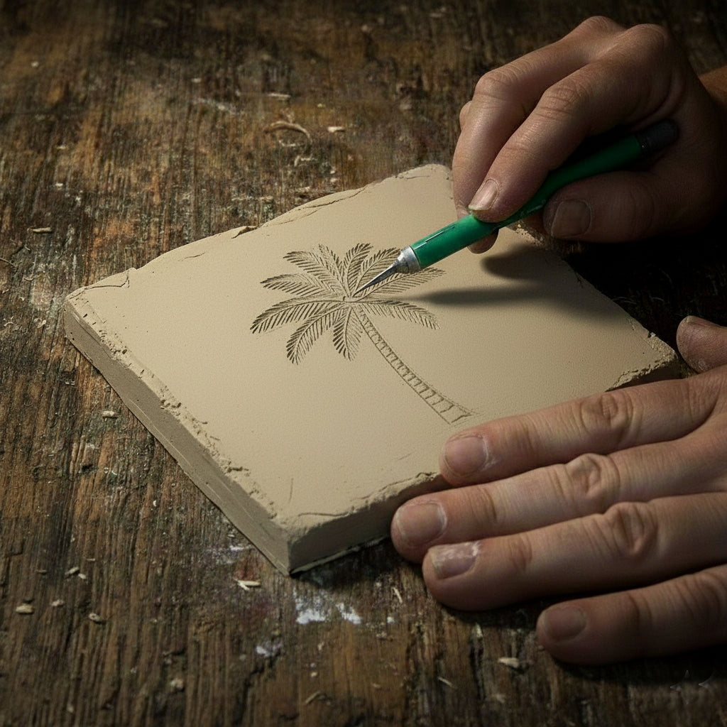 Palm Tree Drink Coasters - MaisonBeach