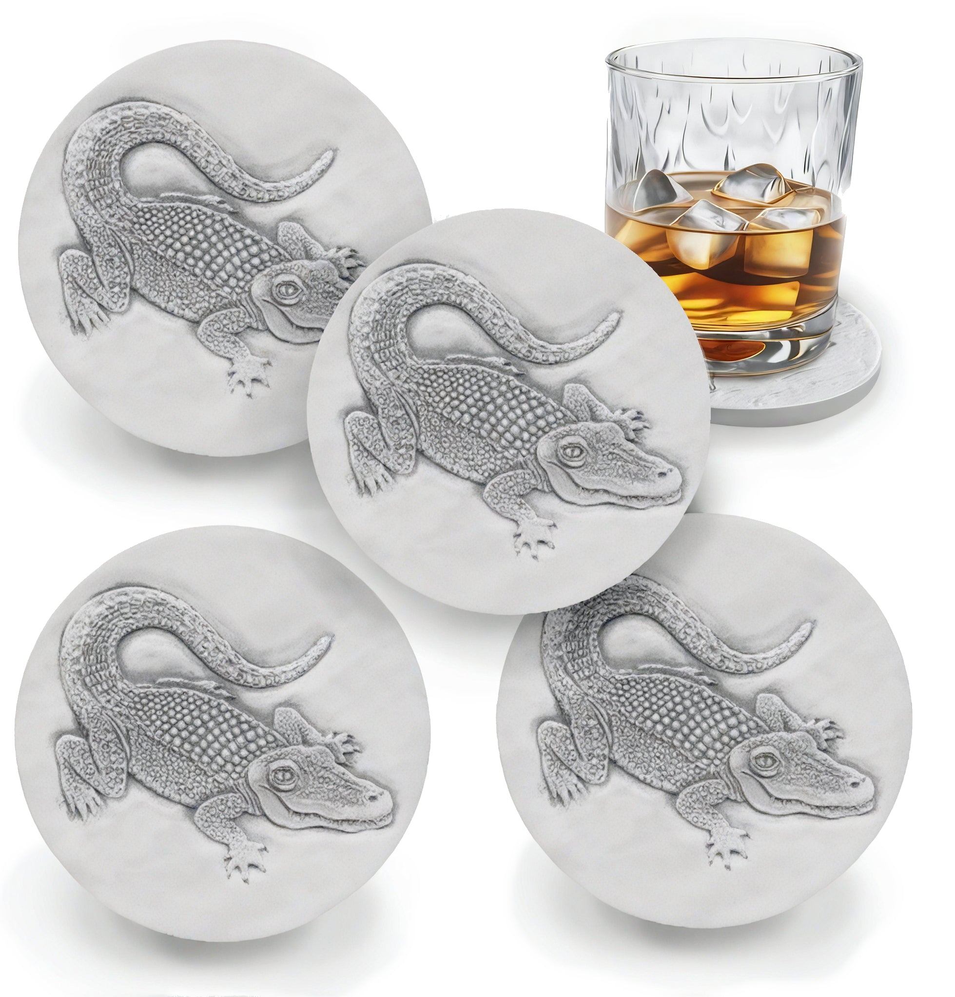 Alligator Drink Coasters - MaisonBeach