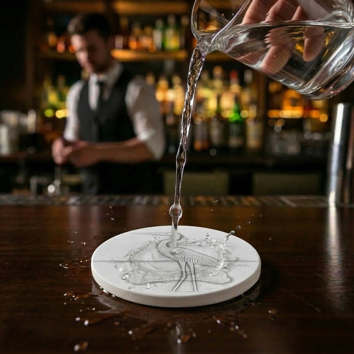 Heron Drink Coasters - MaisonBeach