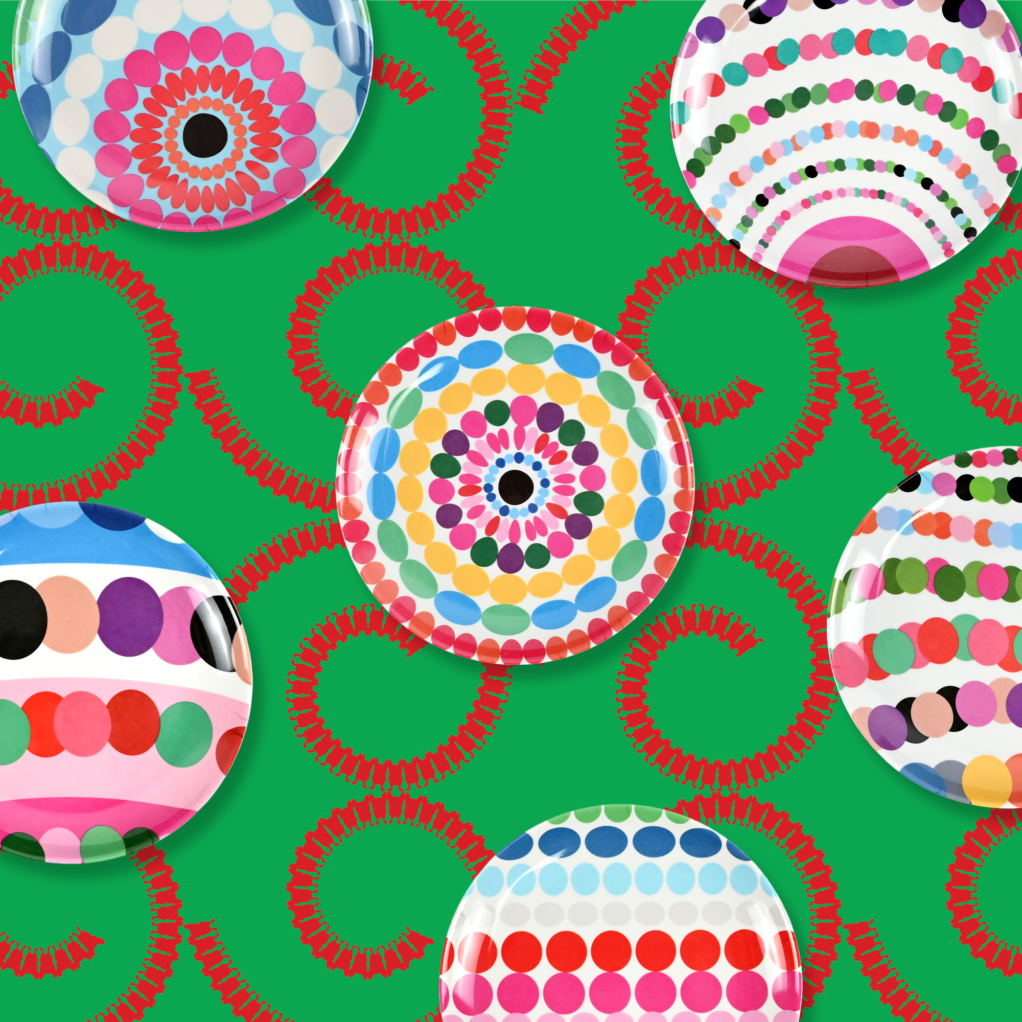 French Bull - Bauble 6.5" Appetizer Plate - Set of 6