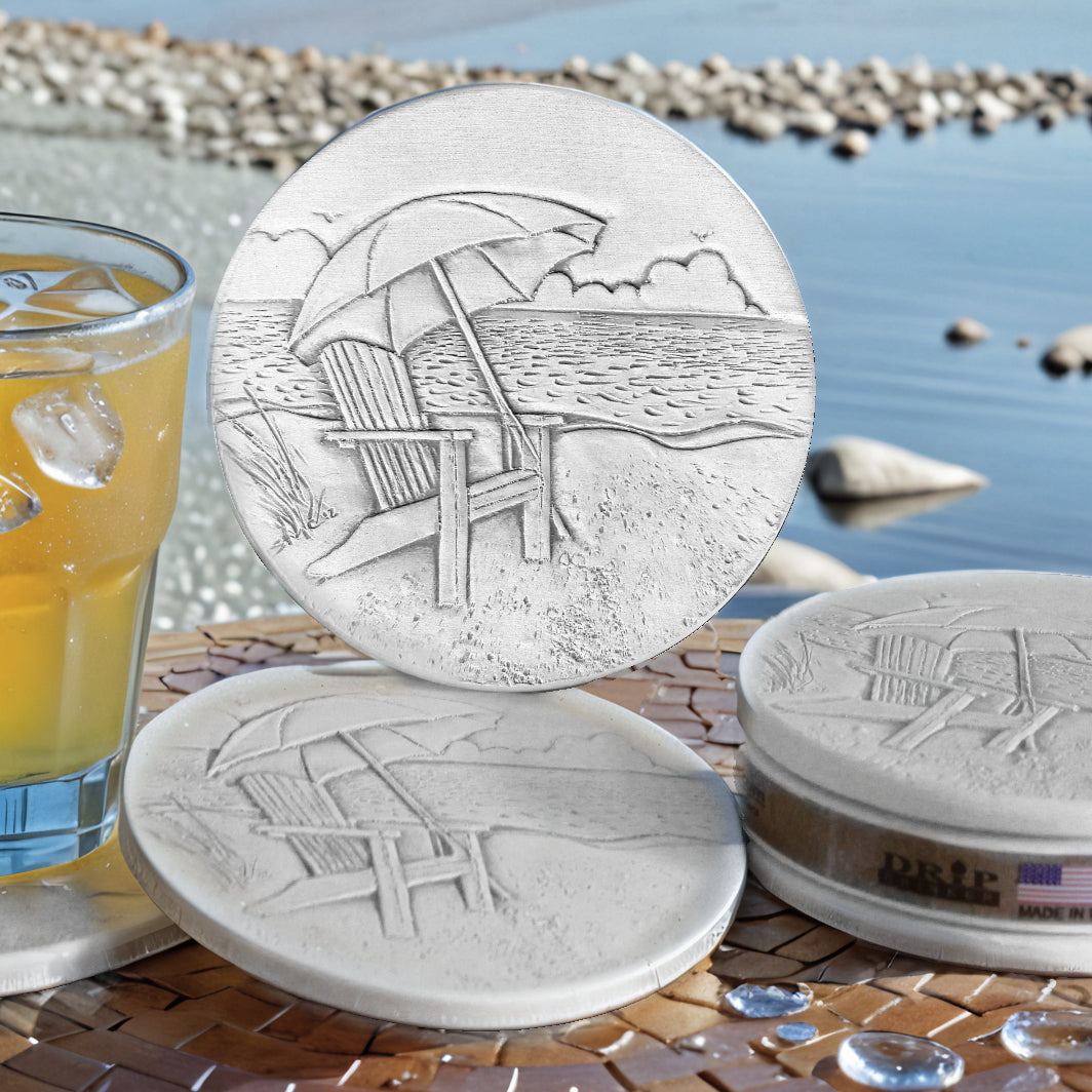Beach Chair Drink Coasters - MaisonBeach