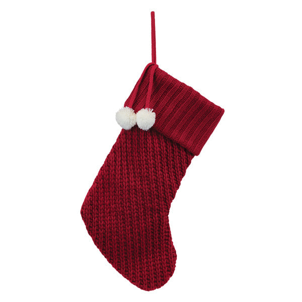 Red Knit Stocking - MaisonBeach