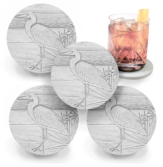 Egret Drink Coasters - MaisonBeach