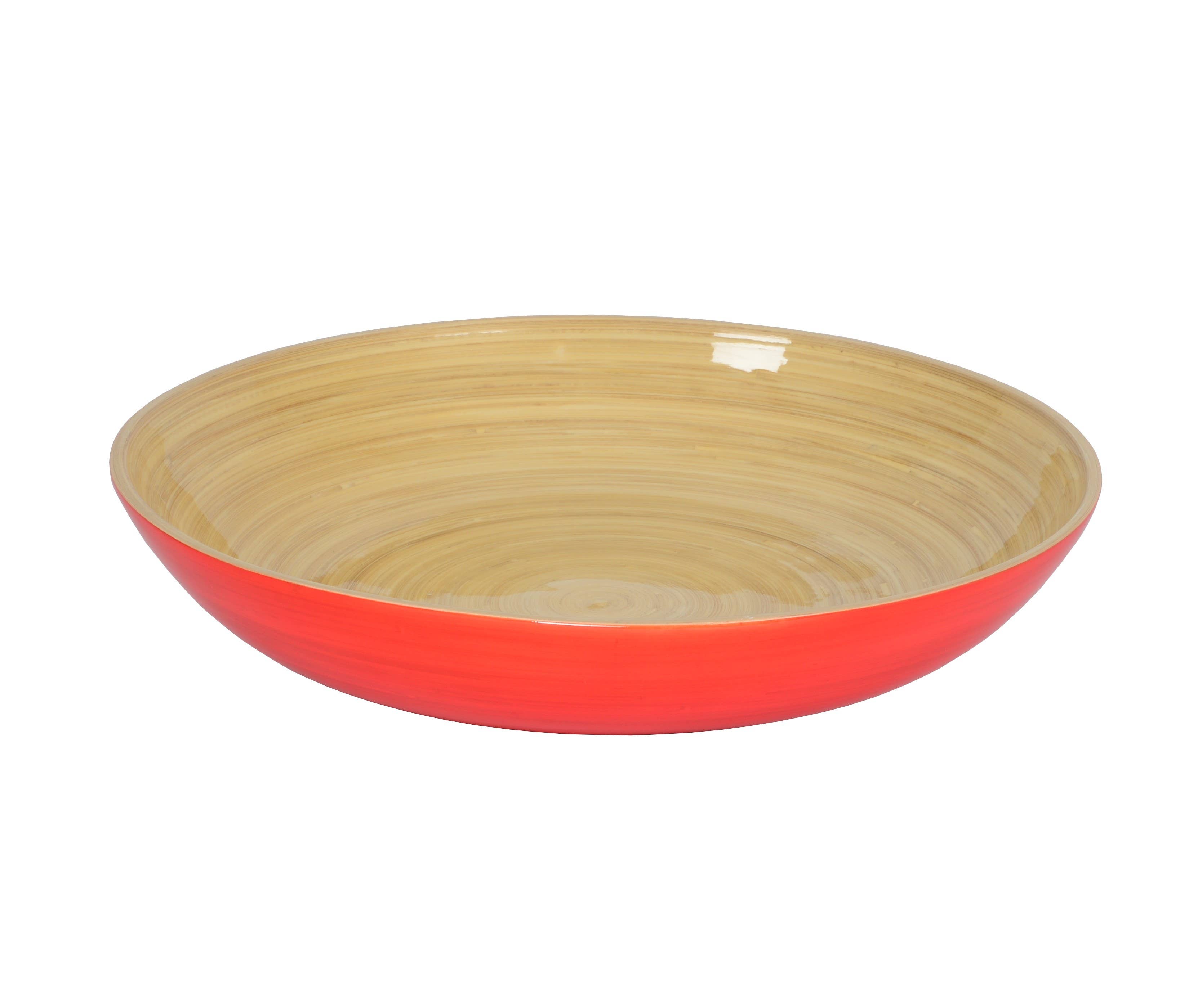 Blue Bamboo Fruit Bowl 11.7" x 2" - MaisonBeach