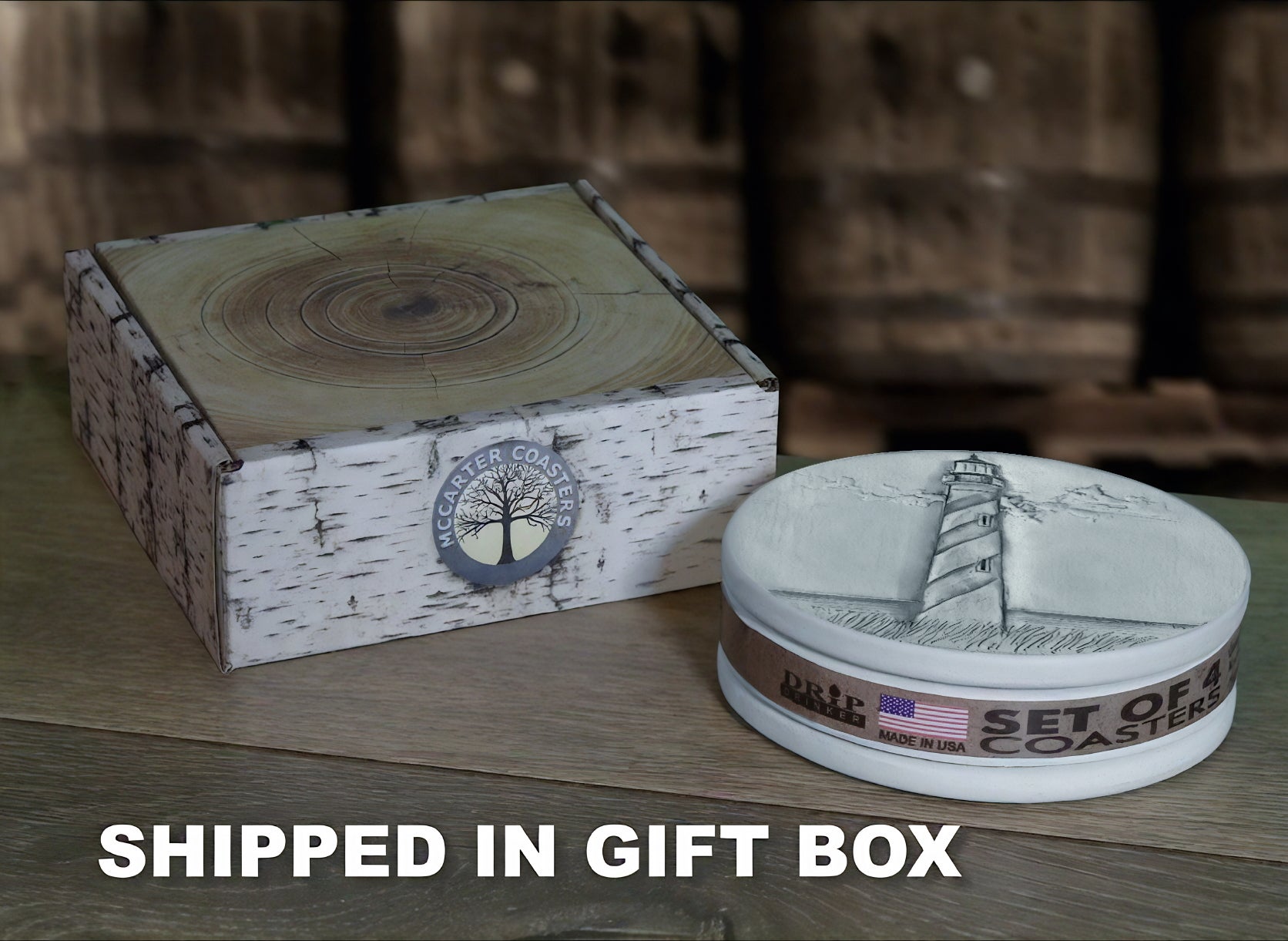Assorted Lighthouse Drink Coasters (set of 4) - MaisonBeach