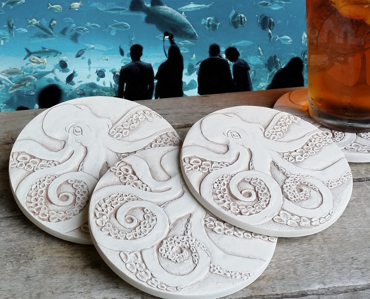 Octopus Drink Coasters - MaisonBeach