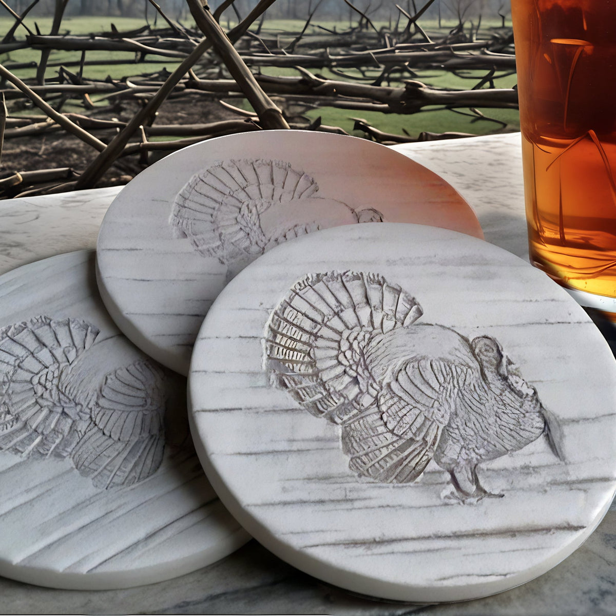 Wild Turkey Drink Coasters - MaisonBeach