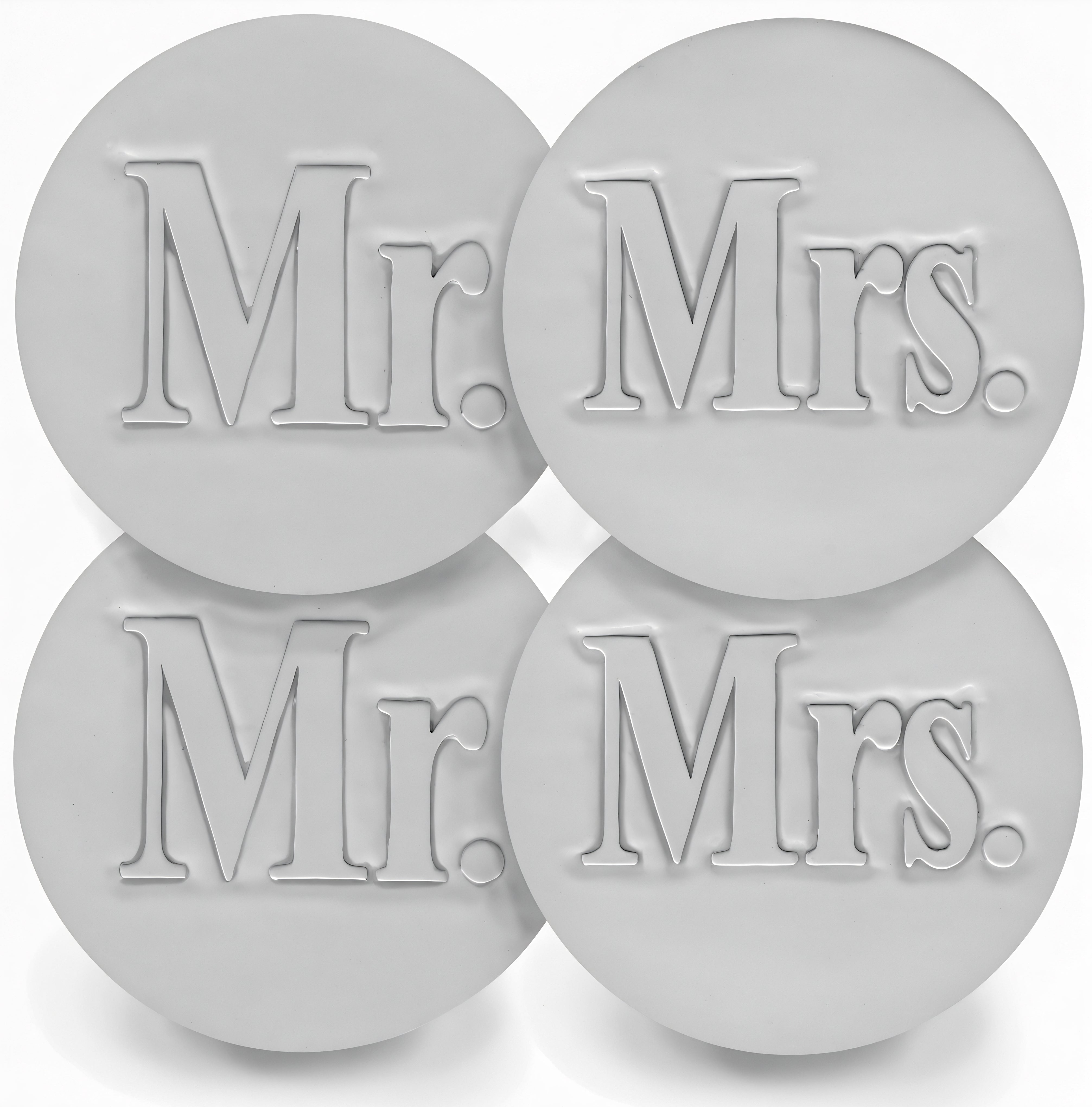 Mr. & Mrs. Drink Coasters - MaisonBeach