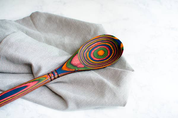 Island Bamboo - 12" Rainbow Pakka Spoon - MaisonBeach