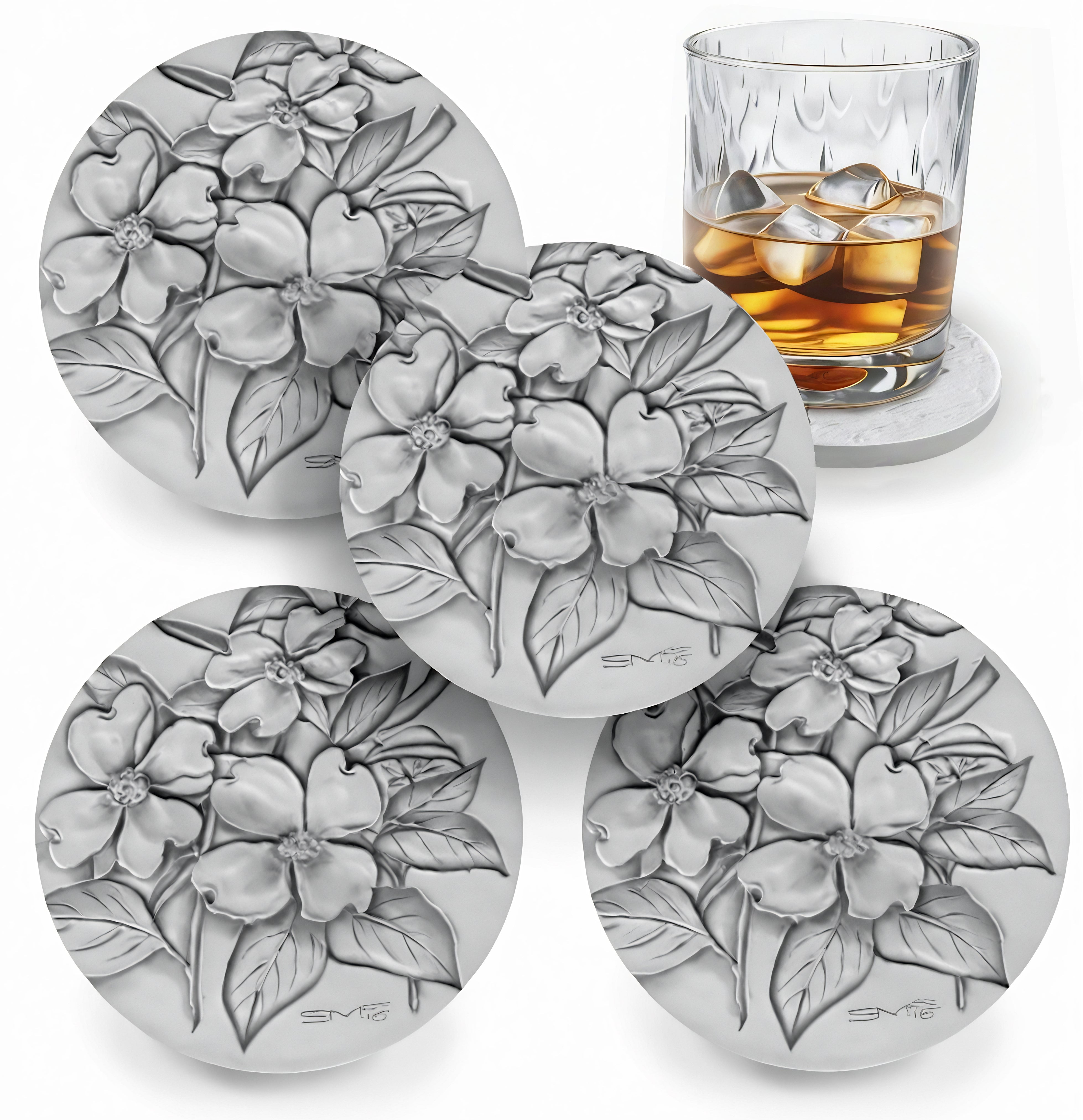 Dogwood Drink Coasters