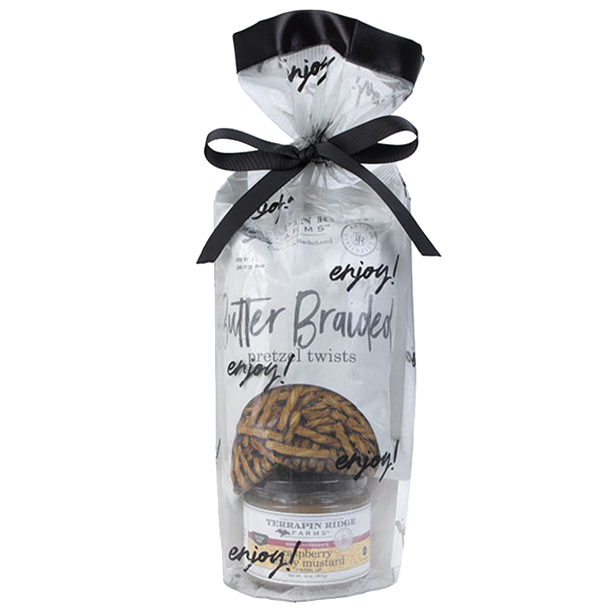 Everyday Grab and Go Giftset with Raspberry Honey Mustard Pretzel Dip and Butter Braided Pretzels - MaisonBeach