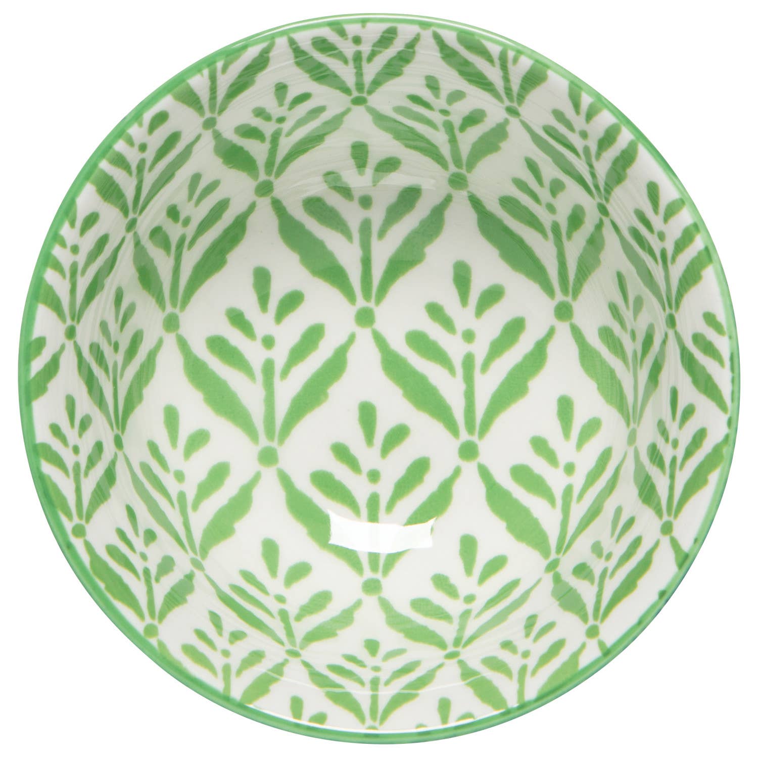 Green Leaf Stamped Bowl 3.5 inch-Set of 2 - MaisonBeach