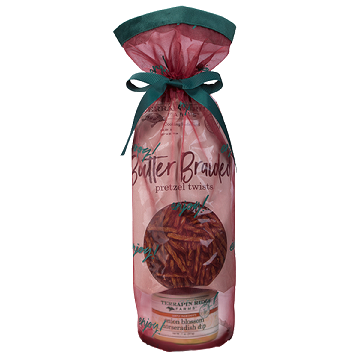 Holiday Grab and Go Giftset with Onion Blossom Horseradish Dip and Butter Braided Pretzels - MaisonBeach