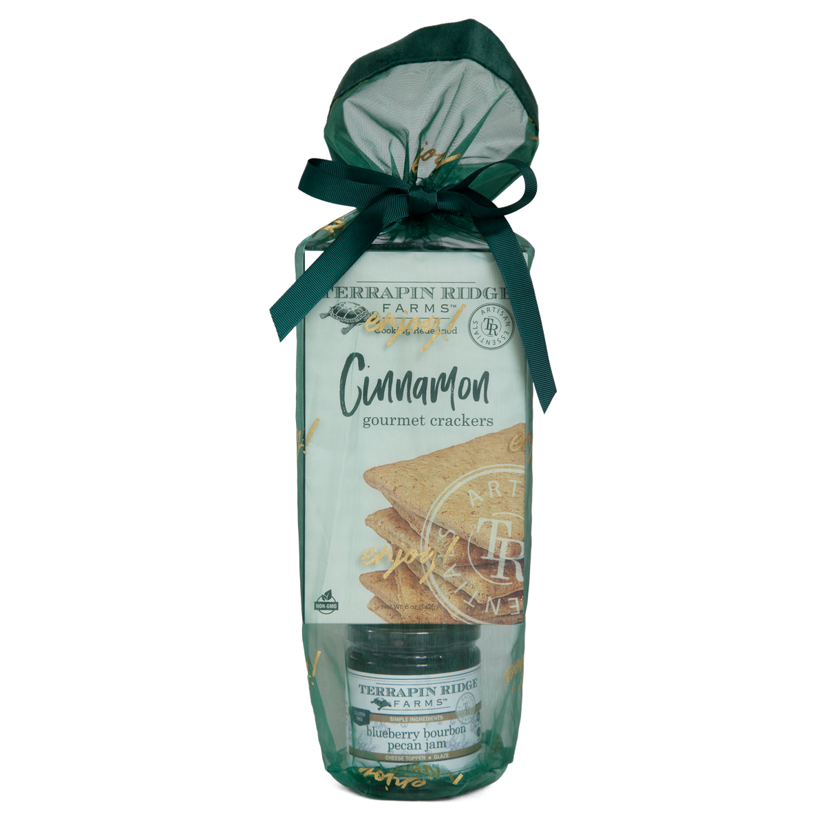 Holiday Grab and Go Giftset with Blueberry Bourbon Pecan Jam and Cinnamon Crackers - MaisonBeach