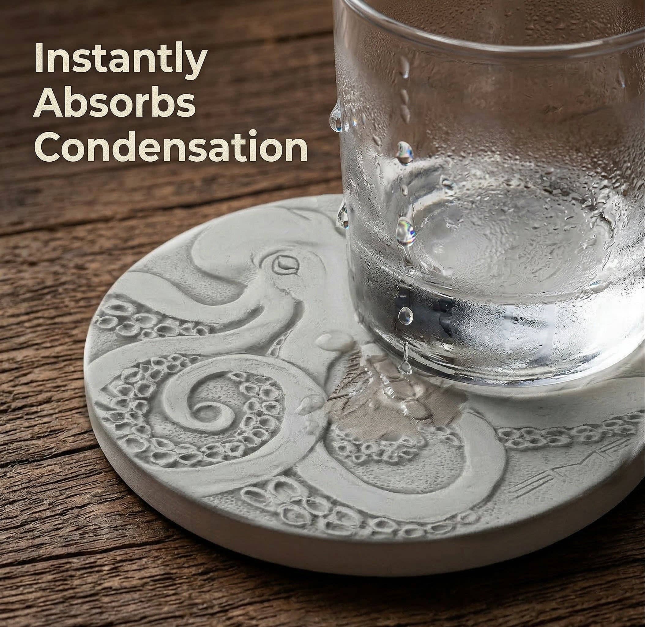 McCarter Coasters - Octopus Drink Coasters - MaisonBeach