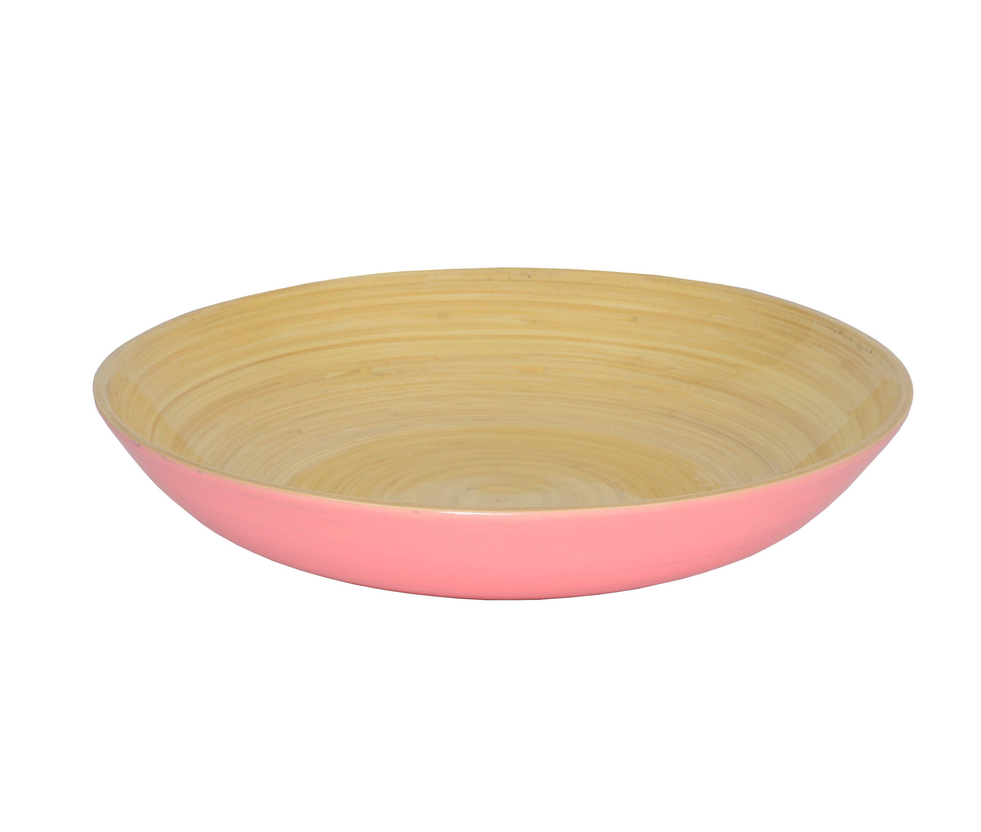 Blue Bamboo Fruit Bowl 11.7" x 2" - MaisonBeach
