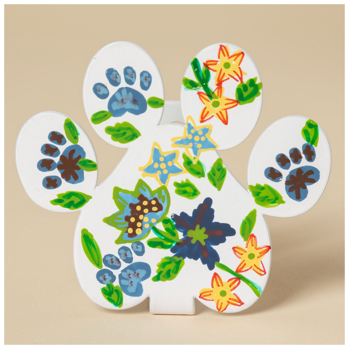 Hand Painted Paw Print Wall Hook - MaisonBeach