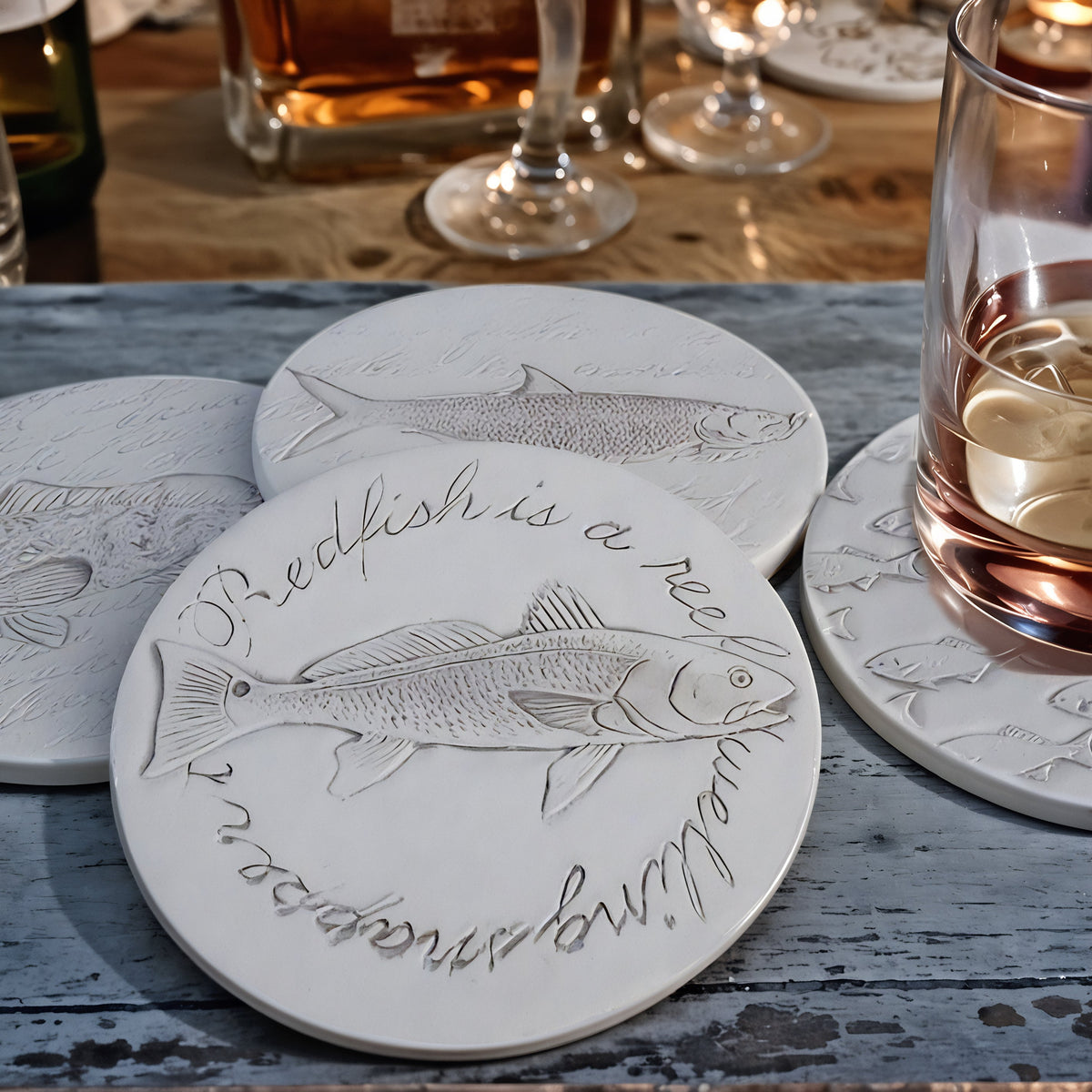 Ocean Fish Assorted Drink Coasters - MaisonBeach