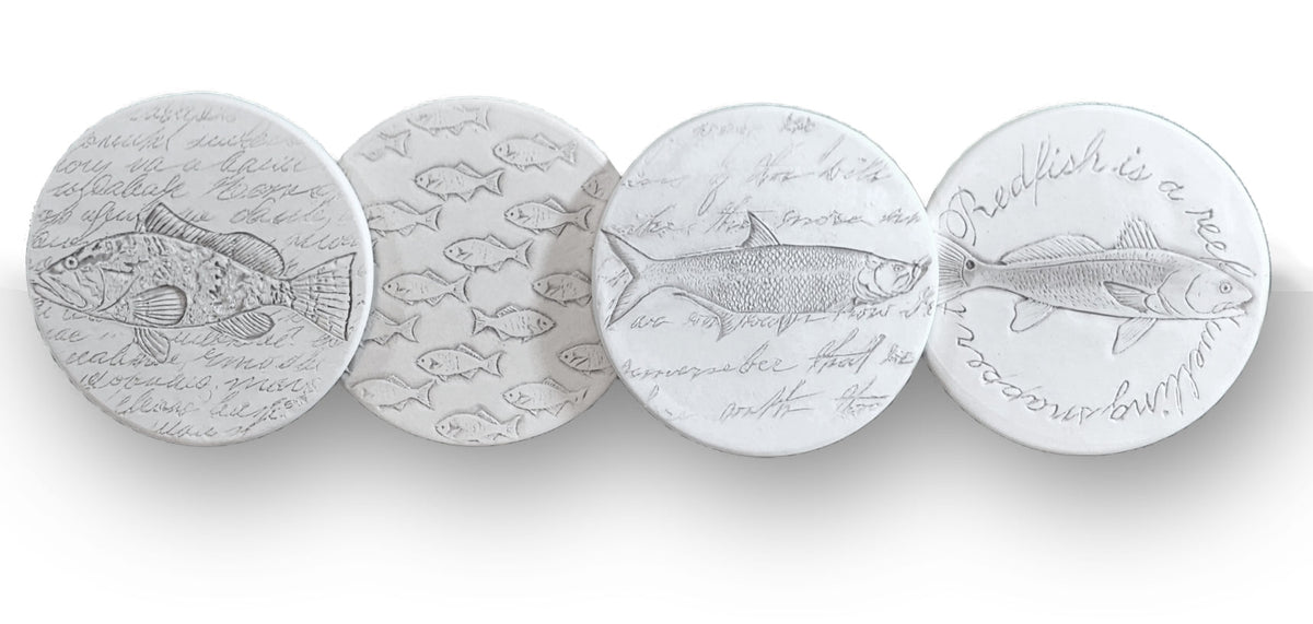 Ocean Fish Assorted Drink Coasters - MaisonBeach