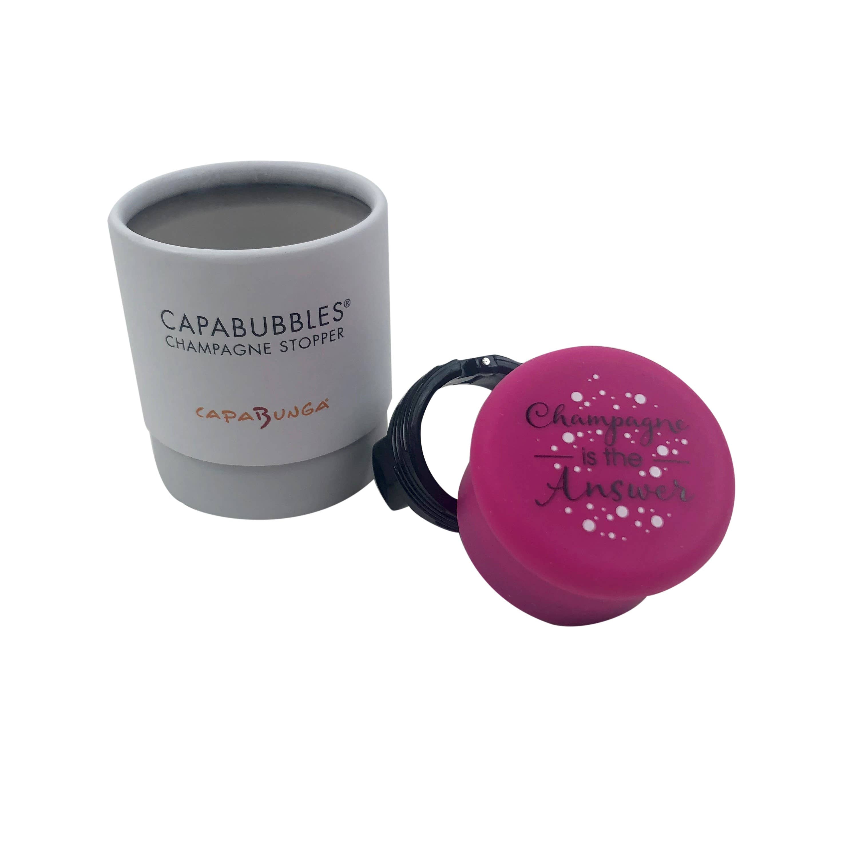 CapaBunga® - CapaBubbles® Champagne is the Answer Champagne Stopper