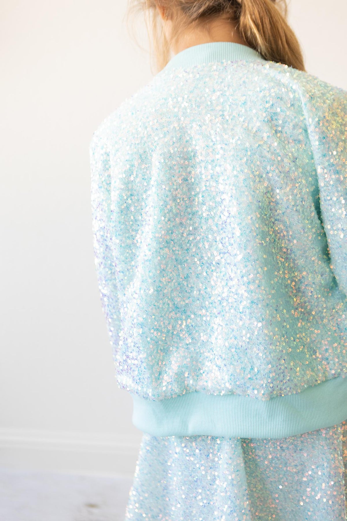 Aqua Sequin Jacket - MaisonBeach