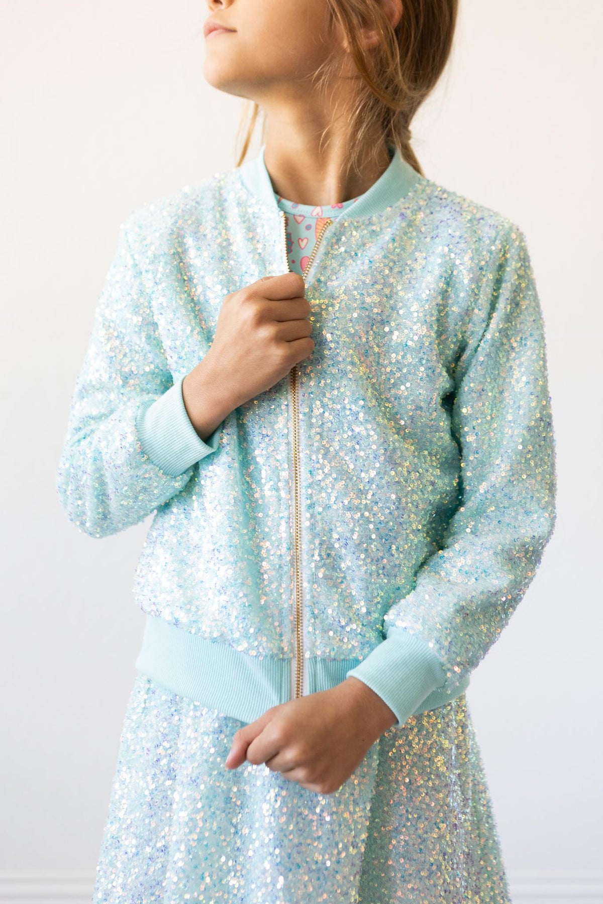 Aqua Sequin Jacket - MaisonBeach