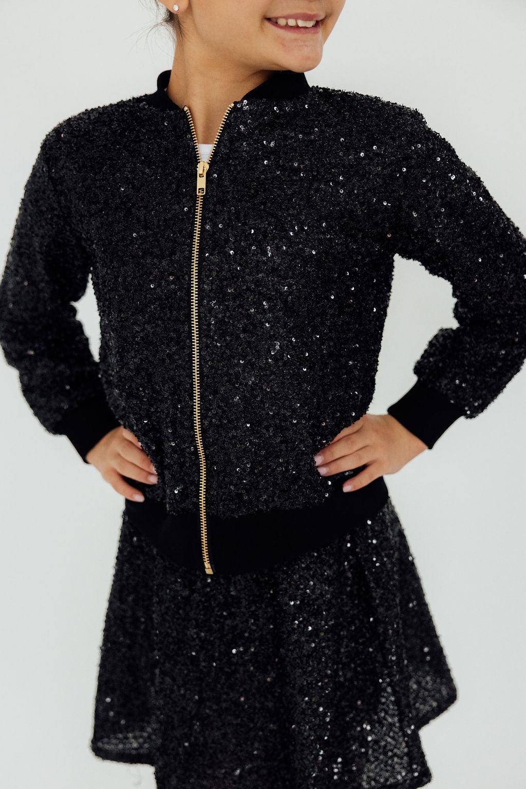 Black Sequin Jacket - MaisonBeach