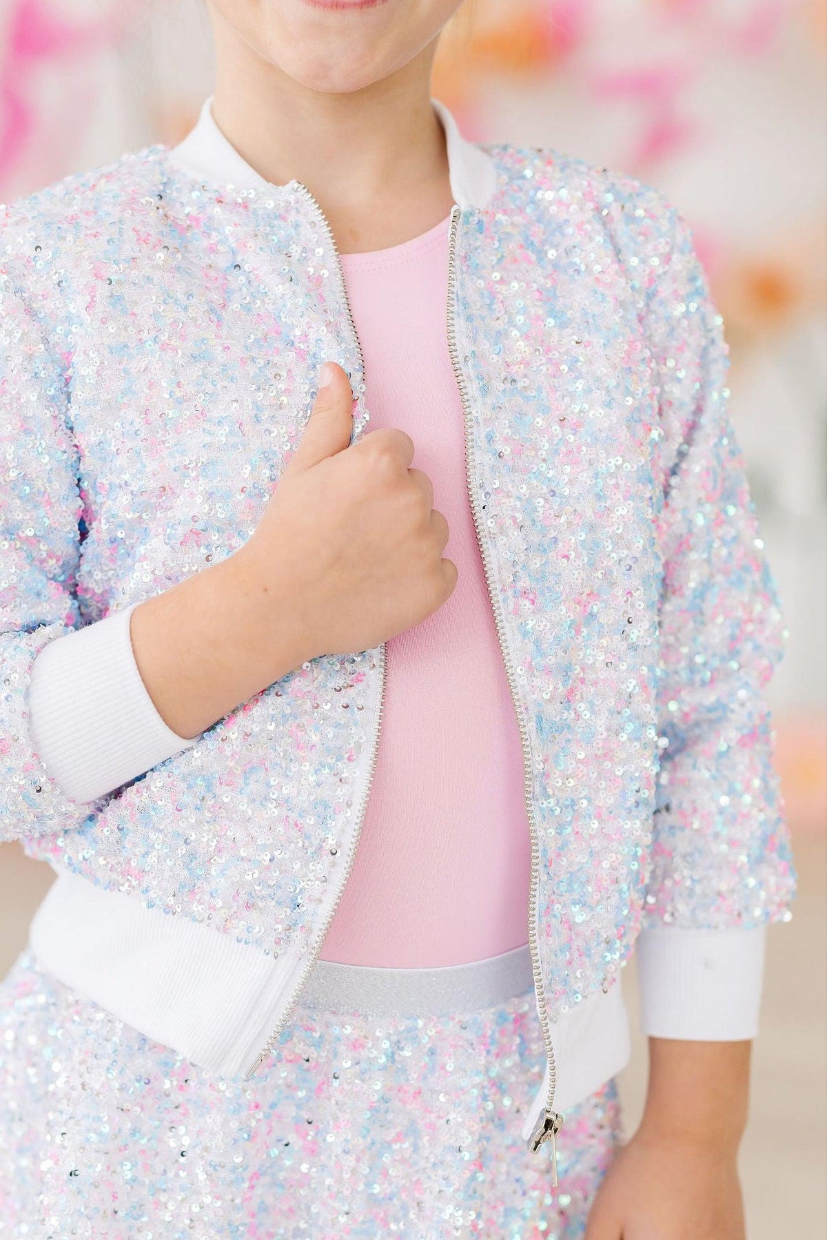 Cotton Candy Sequin Jacket - MaisonBeach
