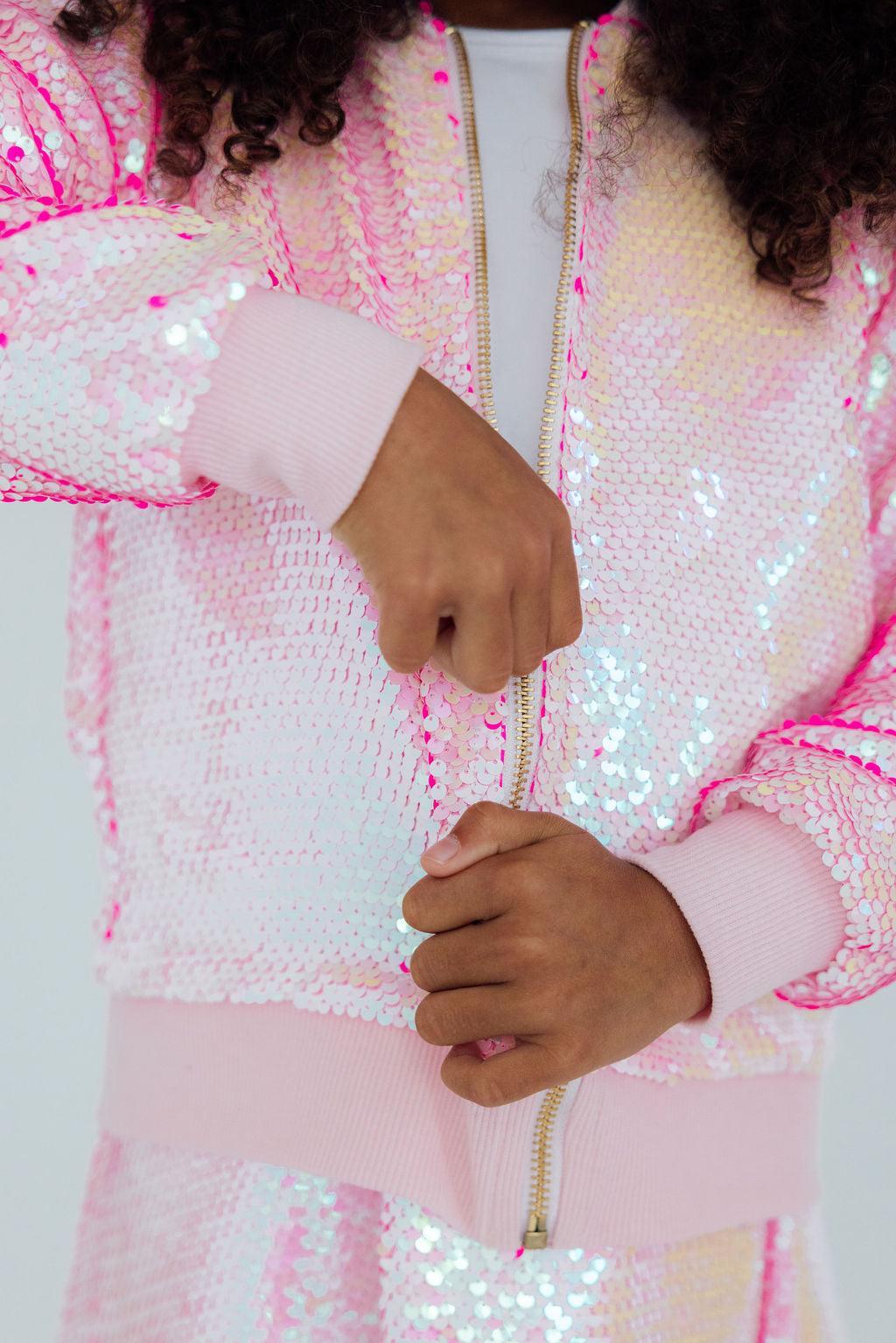 Diva Pink Flip Sequin Jacket - MaisonBeach