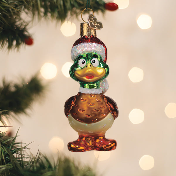 Silly Santa Duck Ornament - MaisonBeach