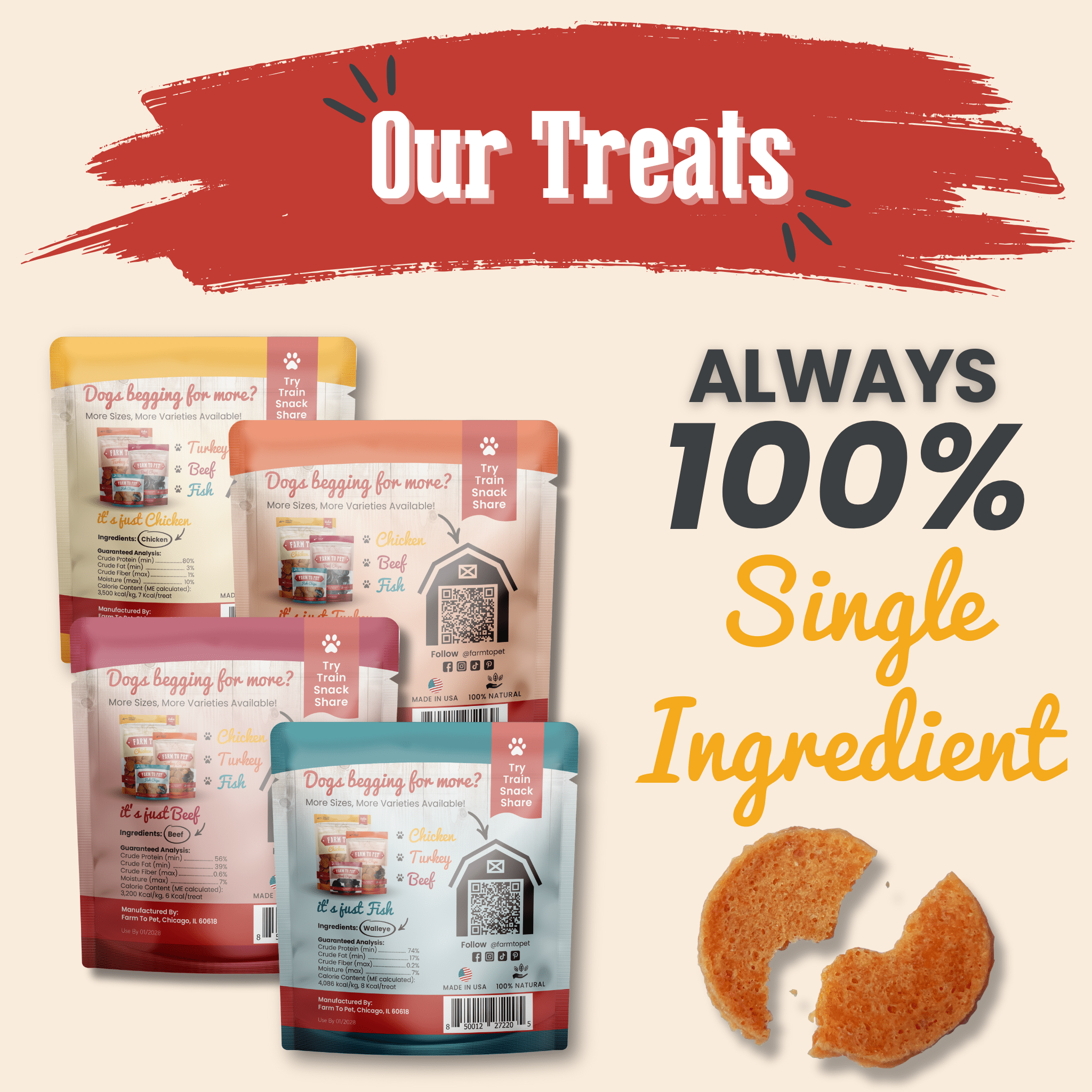 Snack Pack Dog Treat Sampler - MaisonBeach