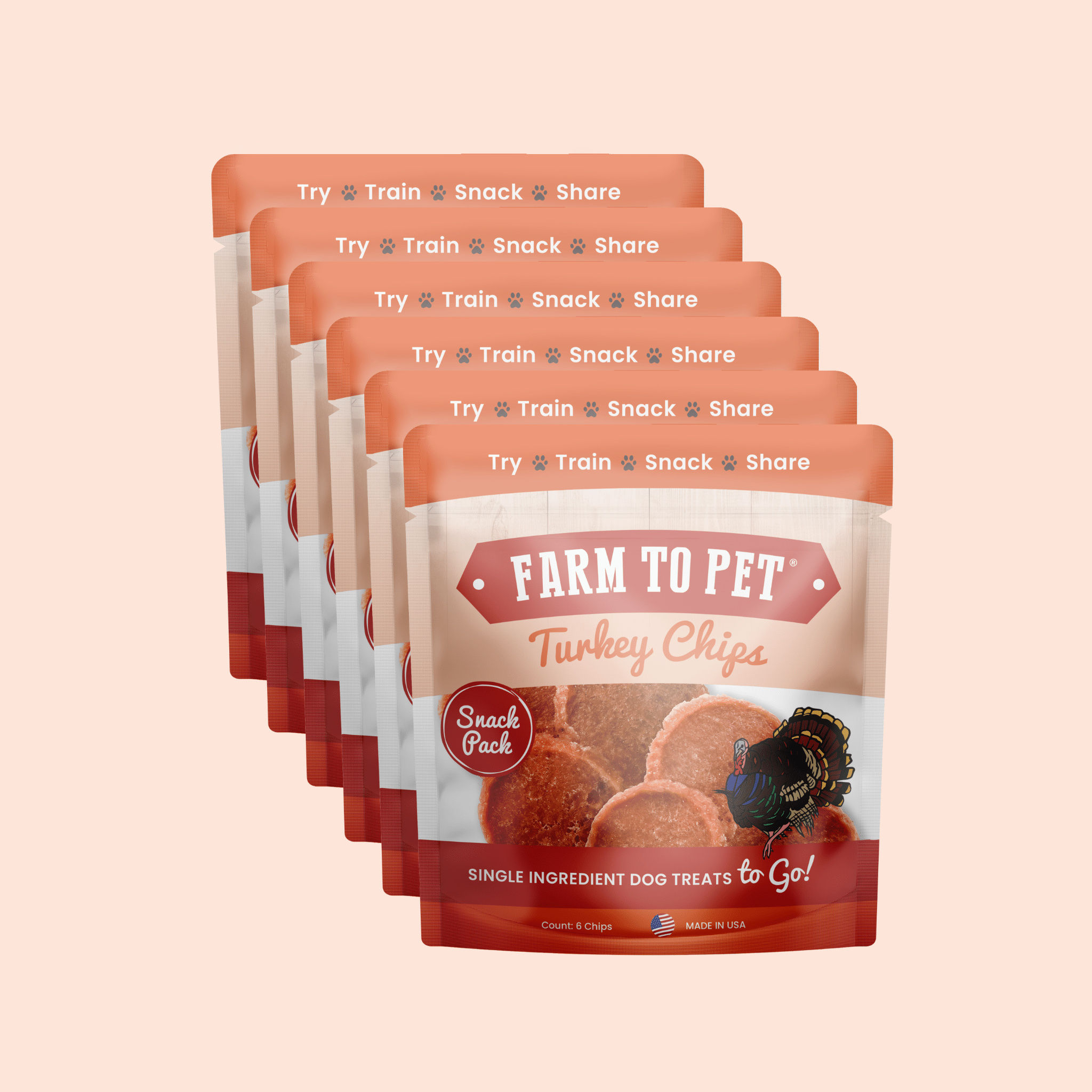 Turkey Chips Snack Pack Bundles | Low Allergen Treats for Training - MaisonBeach