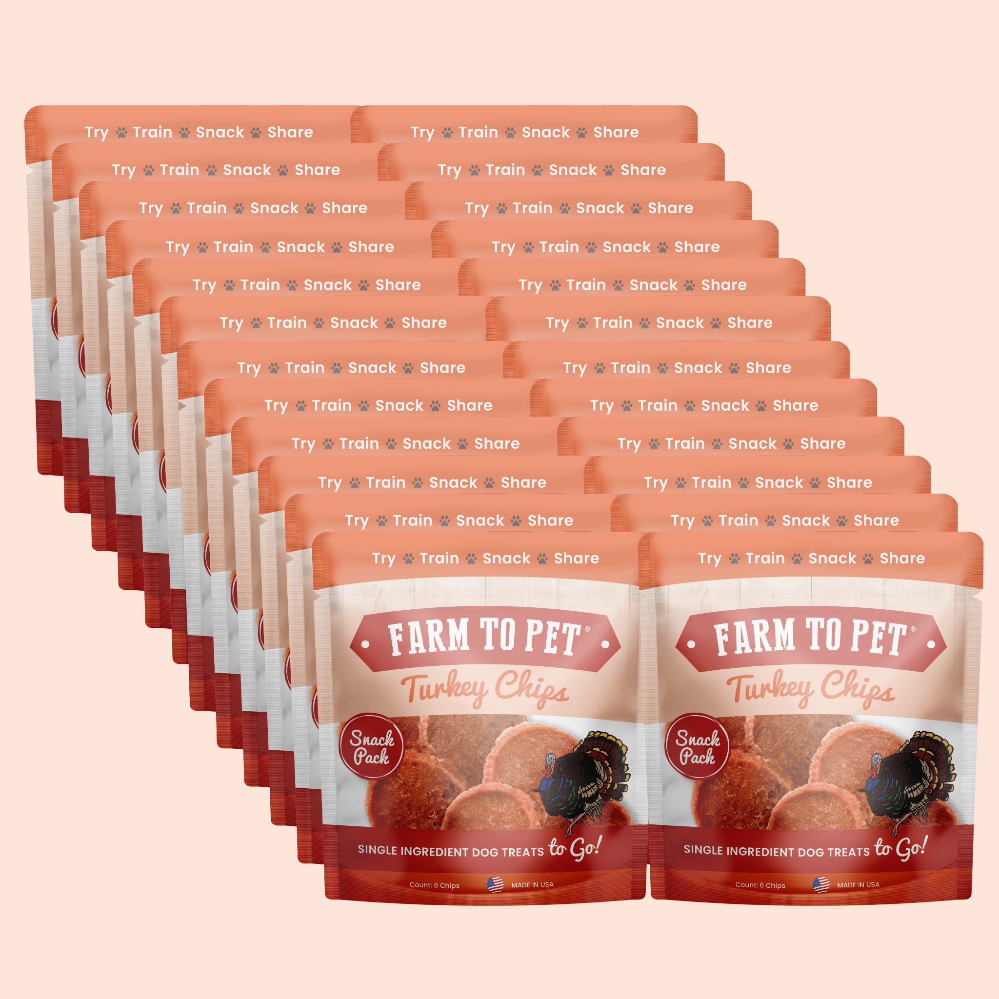 Turkey Chips Snack Pack Bundles | Low Allergen Treats for Training - MaisonBeach