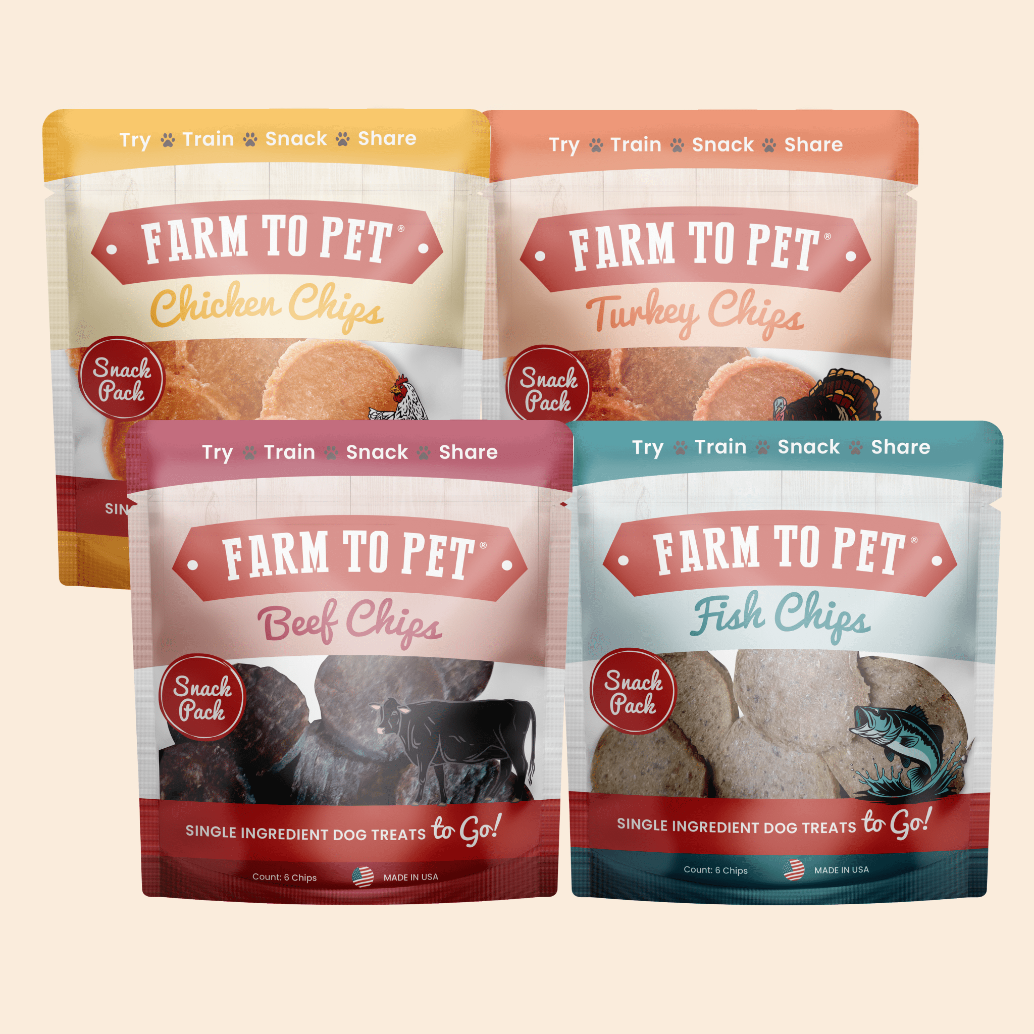 Snack Pack Dog Treat Sampler - MaisonBeach