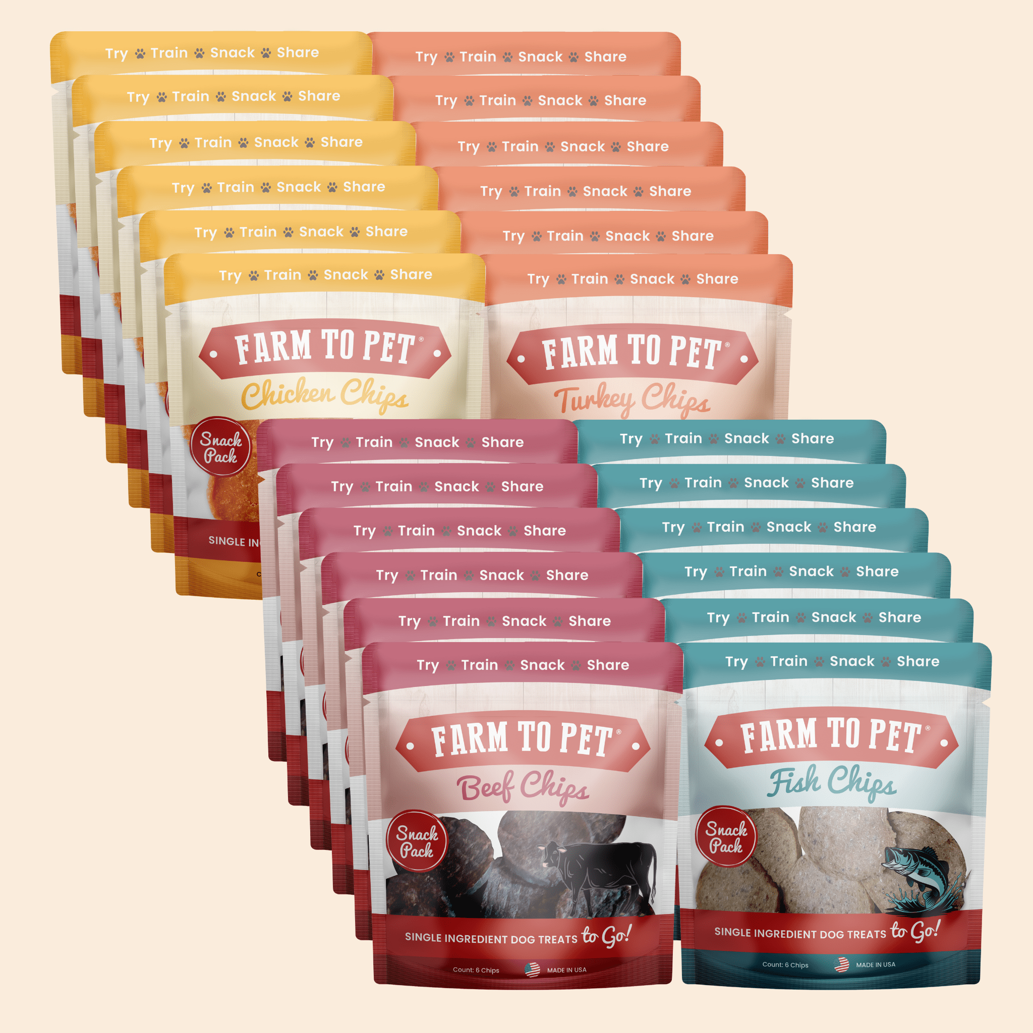 Snack Pack Dog Treat Sampler - MaisonBeach