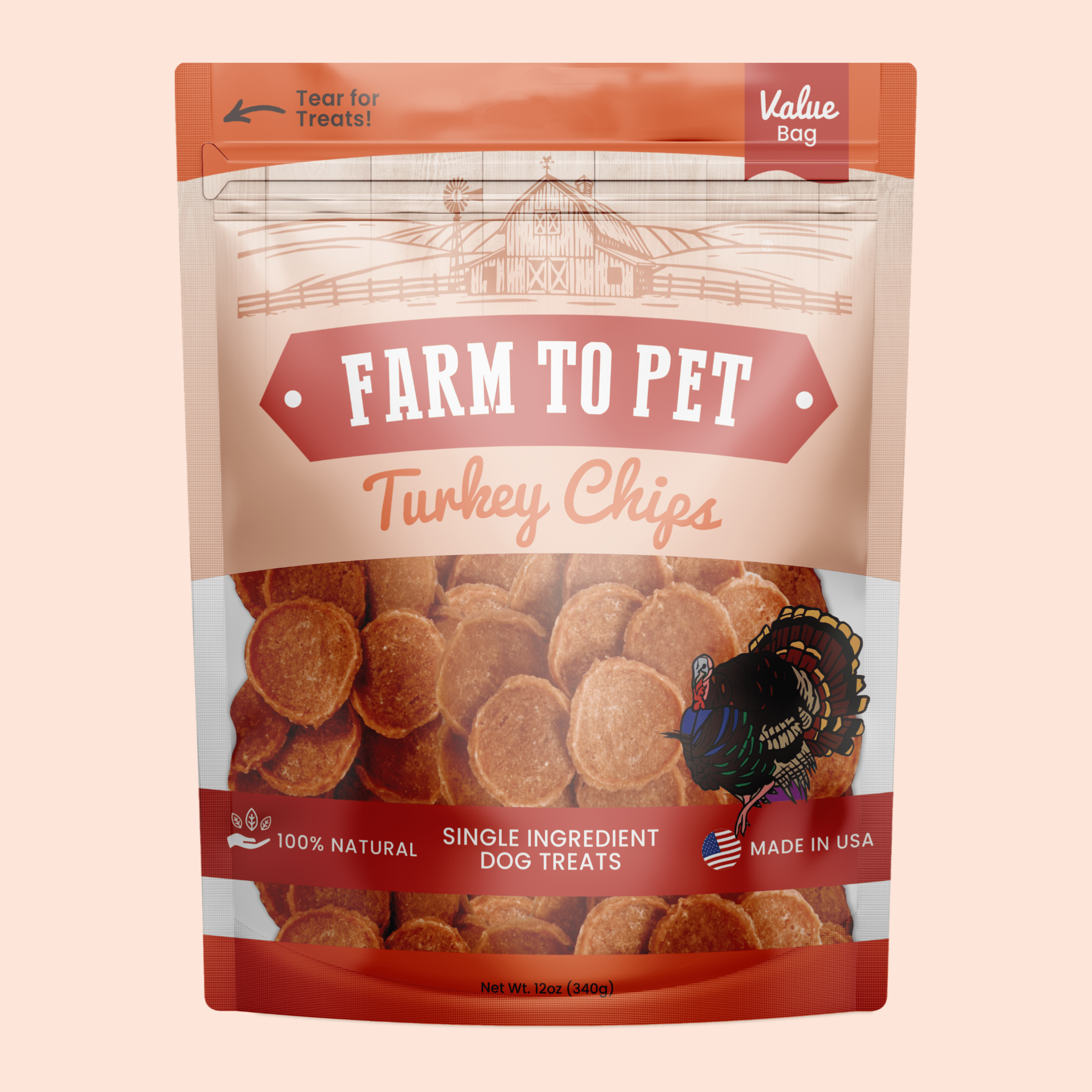 Turkey Chips for Dogs | All-Natural Single-Ingredient Healthy Dog Treats - MaisonBeach