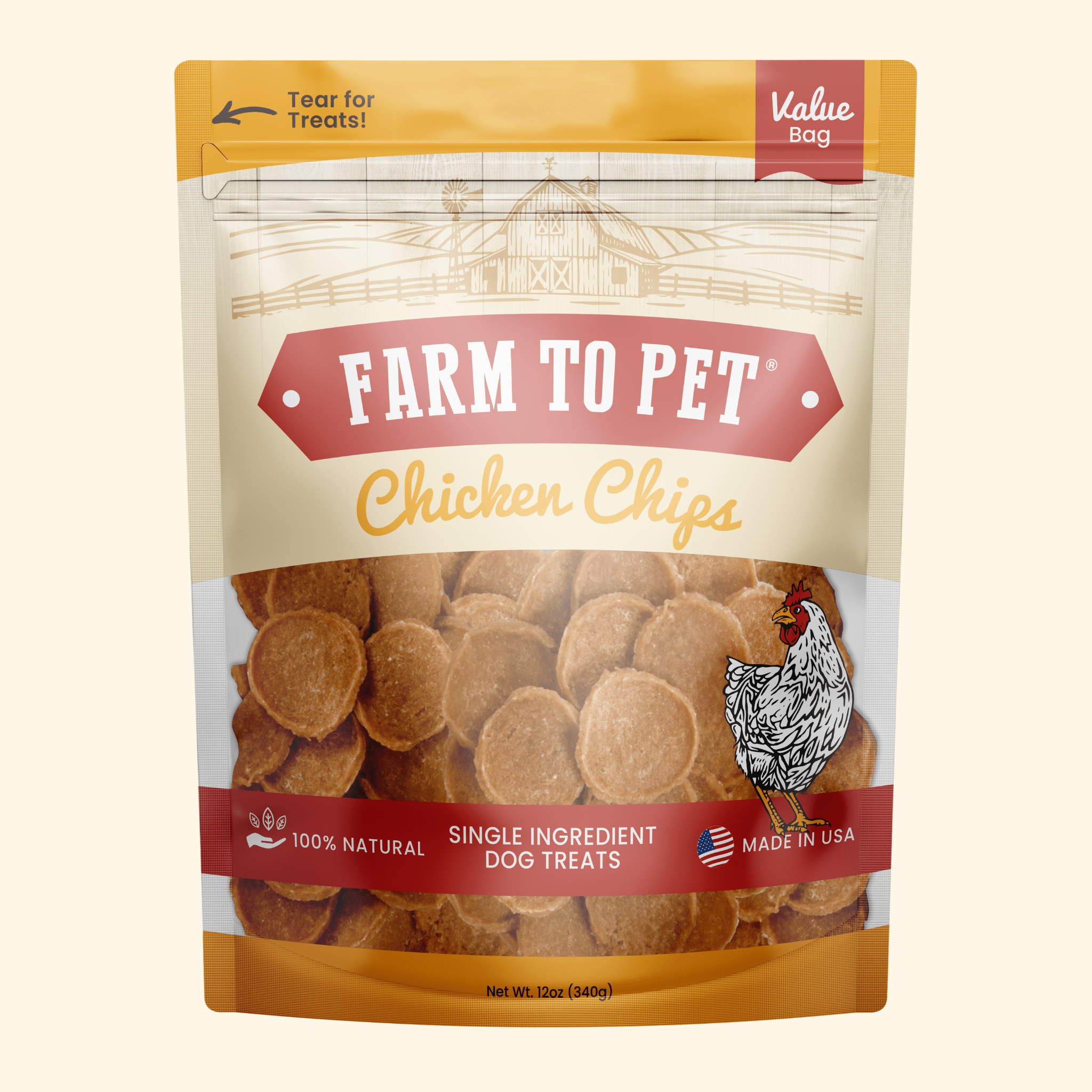 Chicken Chips for Dogs | All-Natural Single-Ingredient Dog Treats - MaisonBeach
