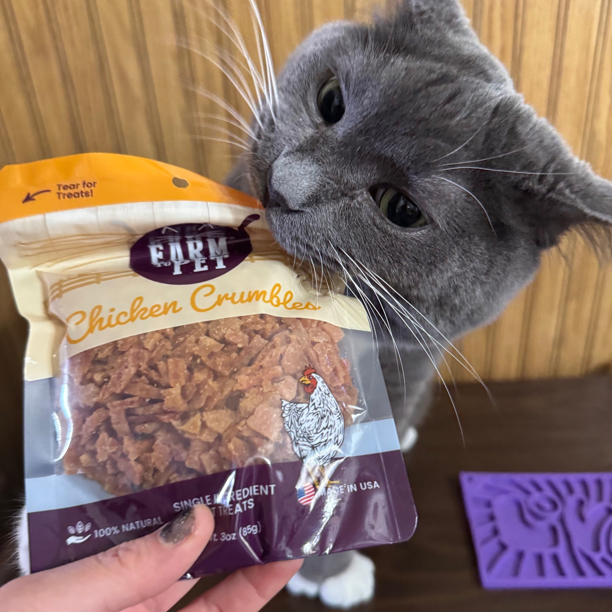 Chicken Crumbles Cat Treats | Single-Ingredient Treats for Cats - MaisonBeach