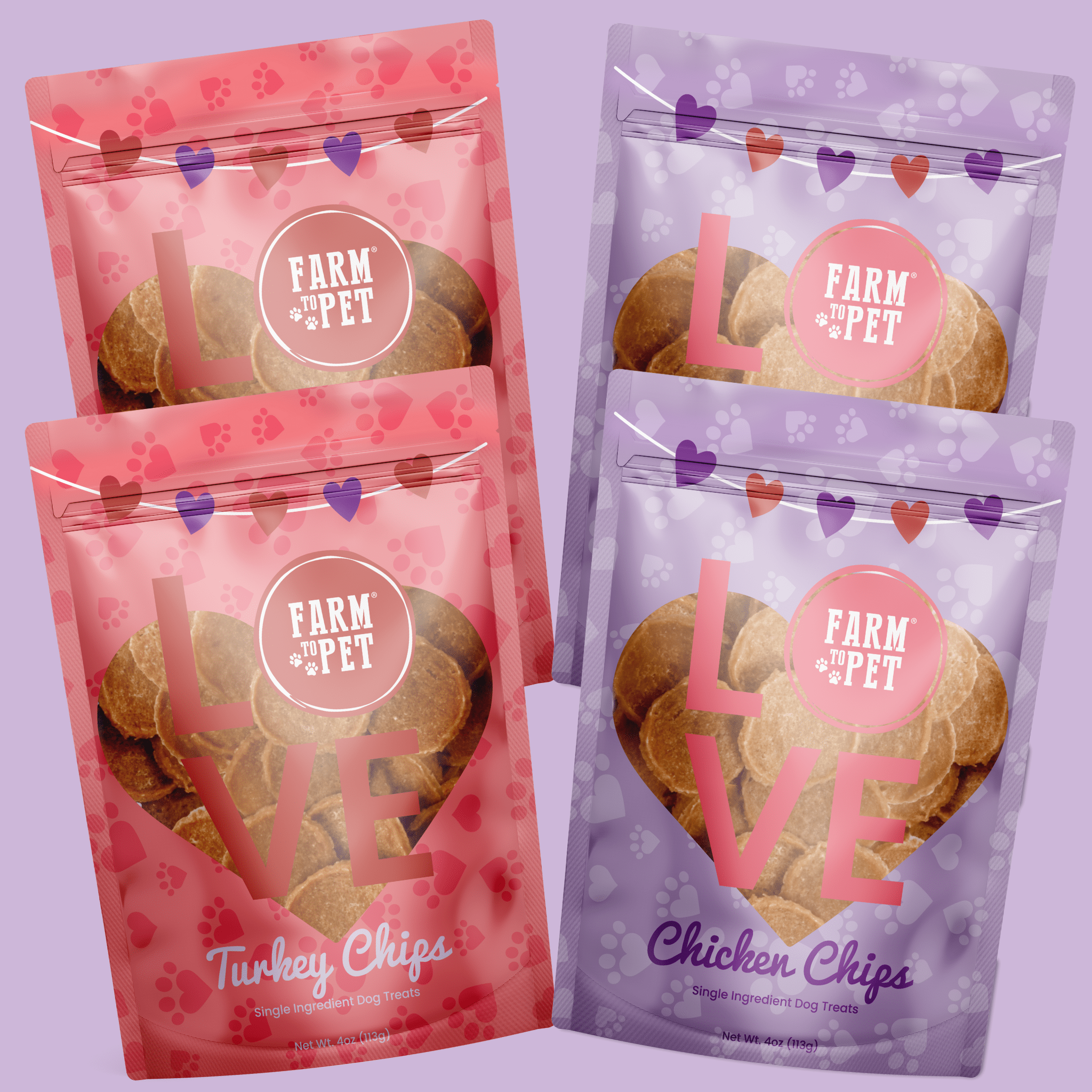 Puppy Love Dog Treat Duo | Poultry Chip Variety Pack - MaisonBeach
