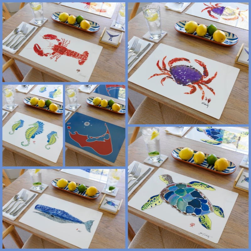 Blue Dungeness Crab Handmade Placemat - MaisonBeach