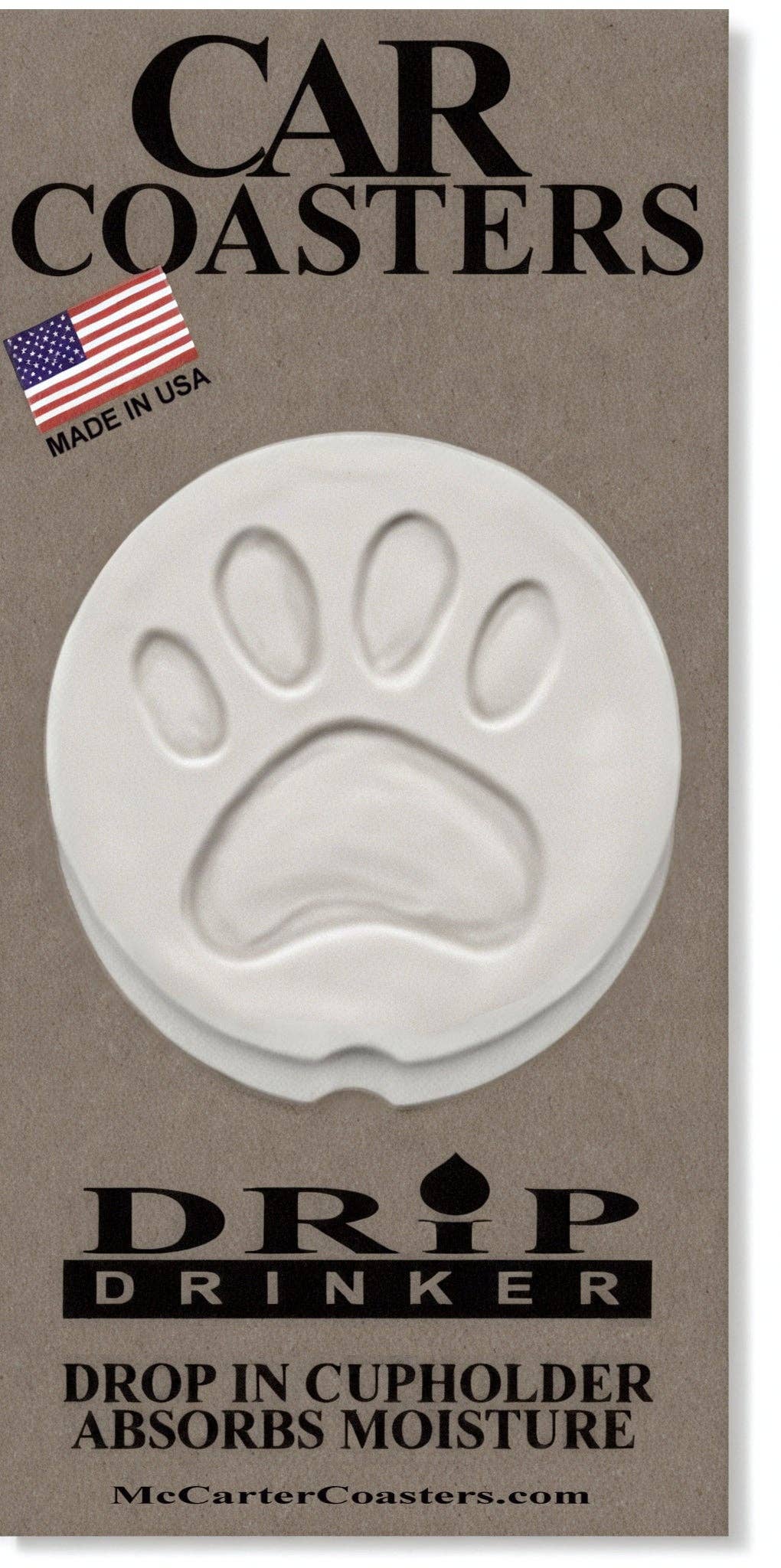 McCarter Coasters - Dog Paw Car Coasters - MaisonBeach