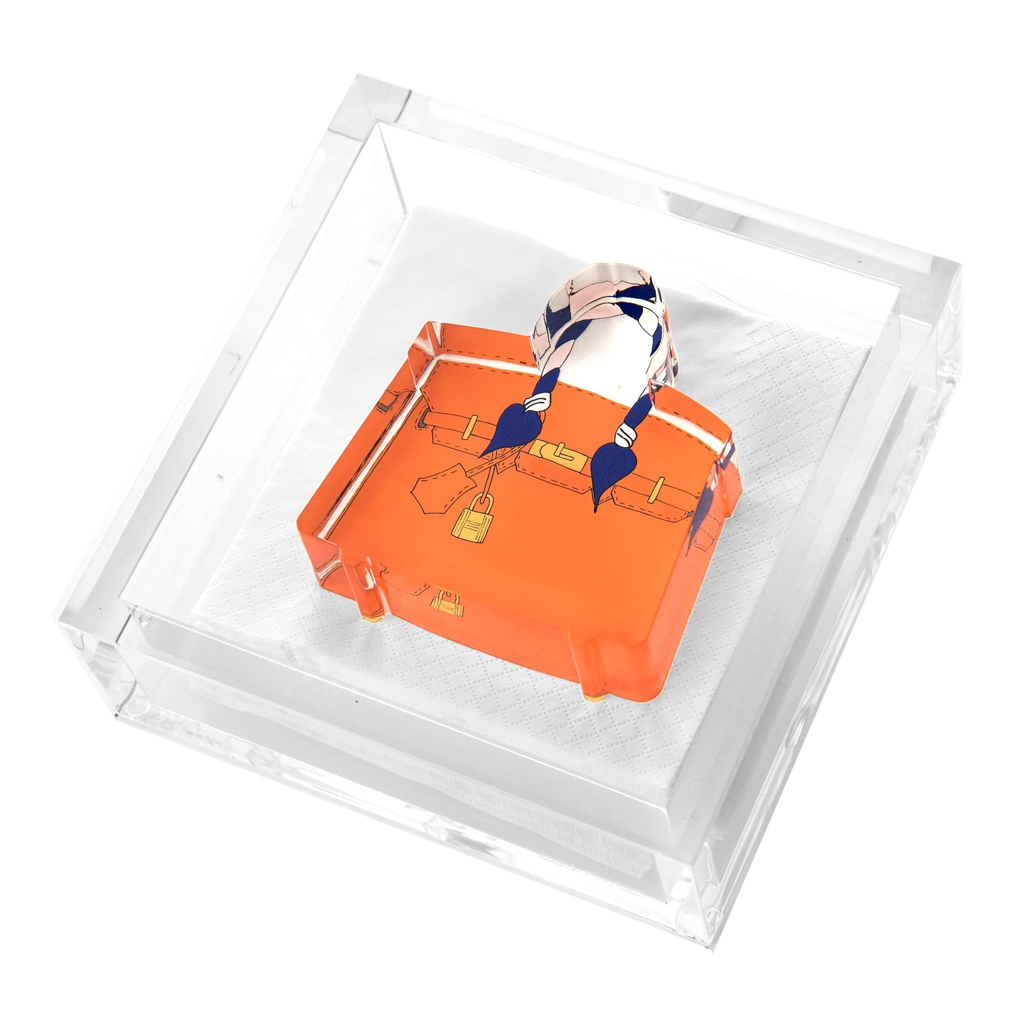 B Bag Acrylic Cocktail Napkin Holder - MaisonBeach