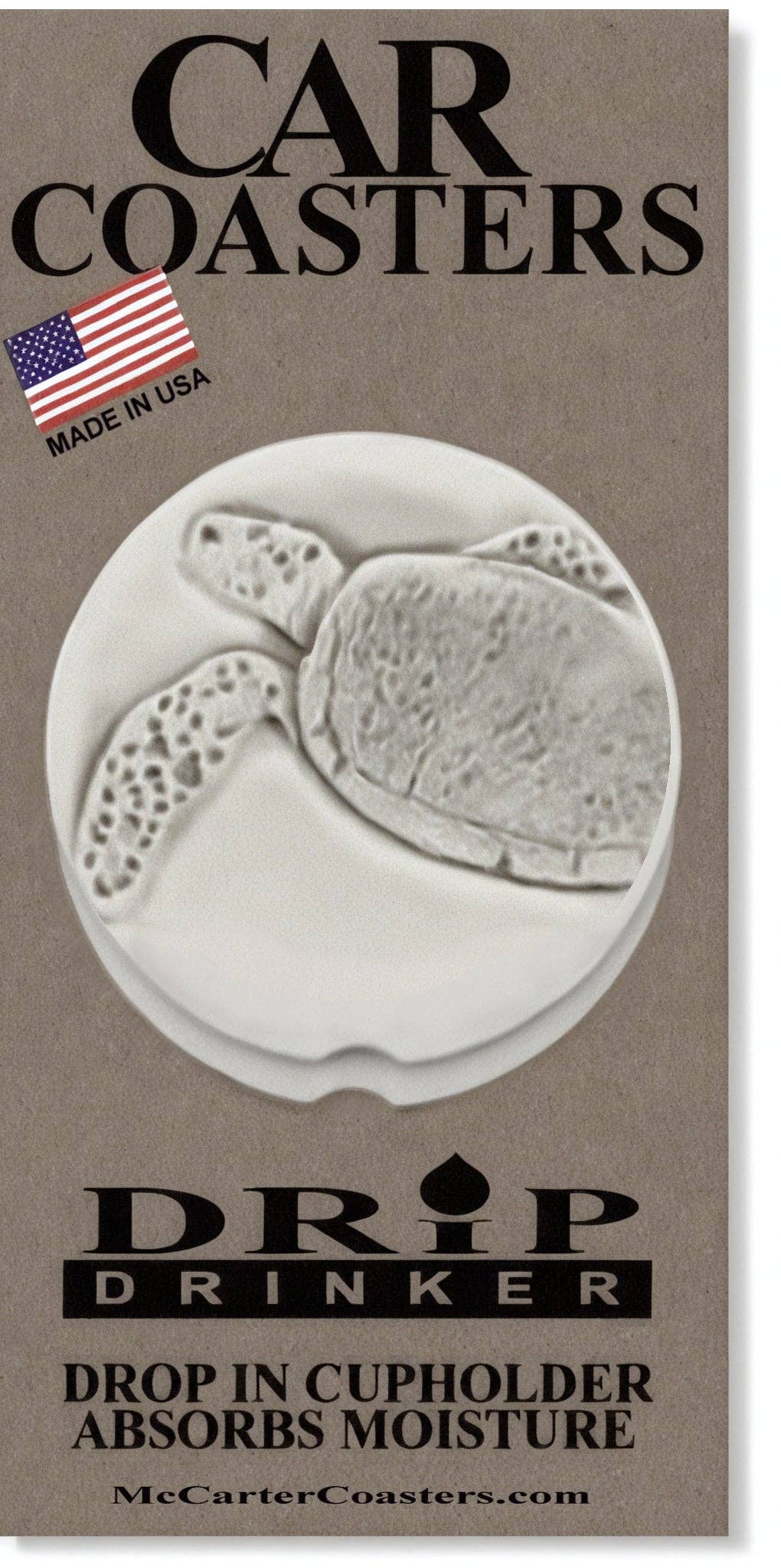 McCarter Coasters - Sea Turtle Car Coasters - MaisonBeach