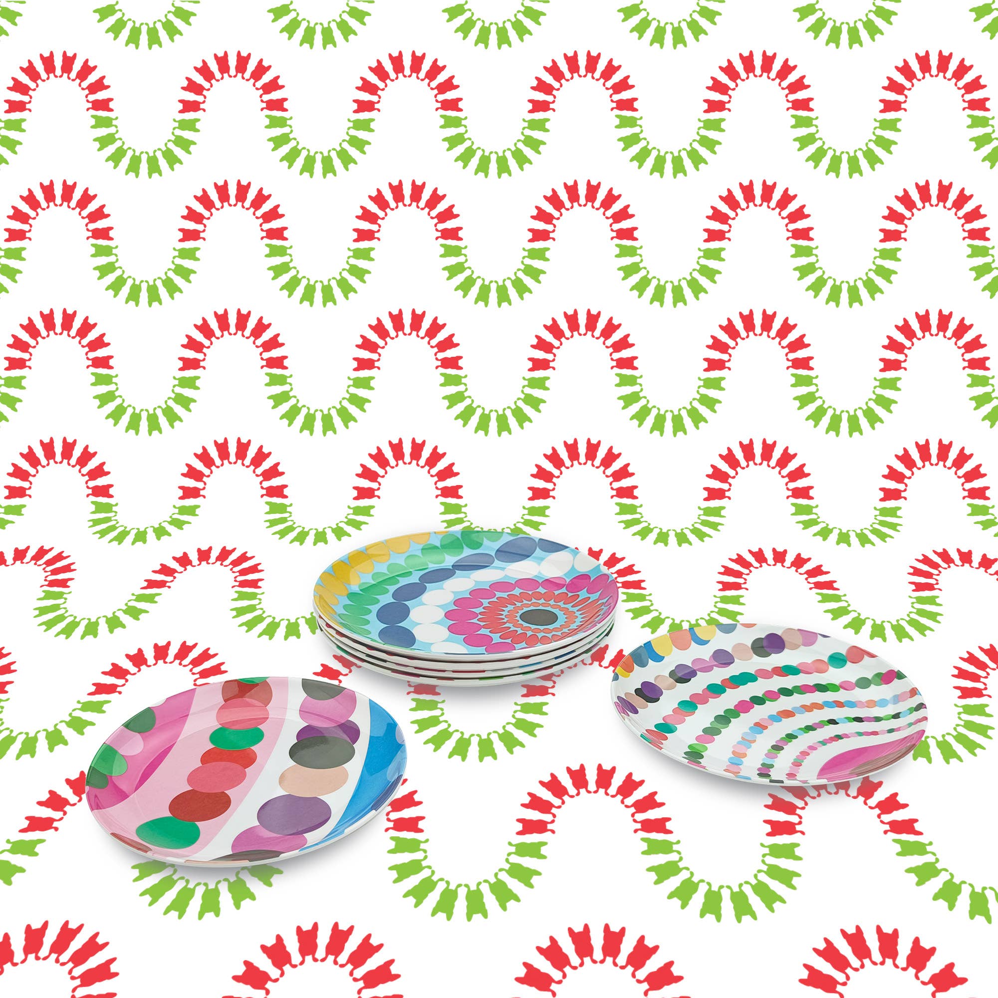 French Bull - Bauble 6.5" Appetizer Plate - Set of 6