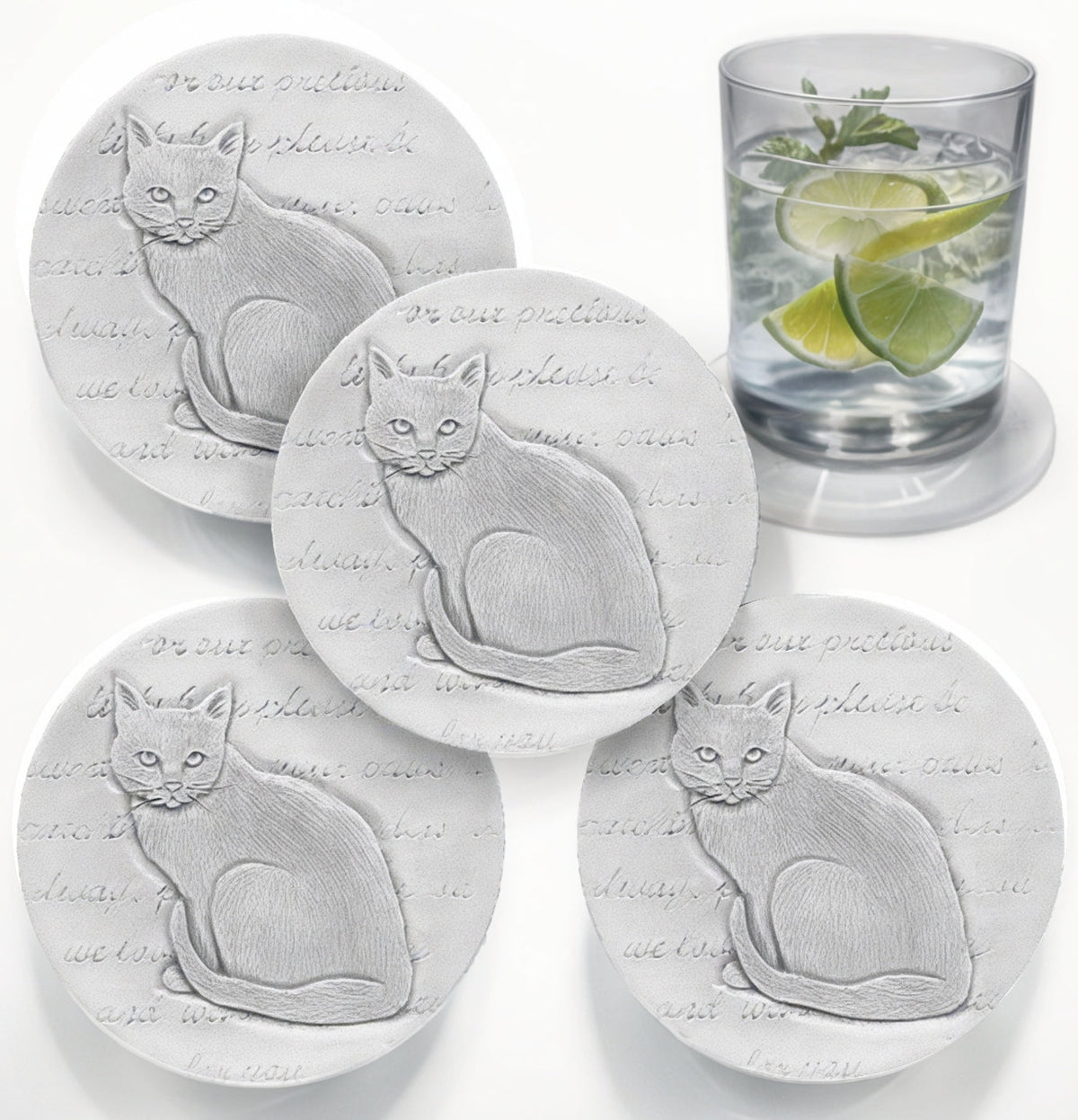 Cat Drink Coasters - MaisonBeach