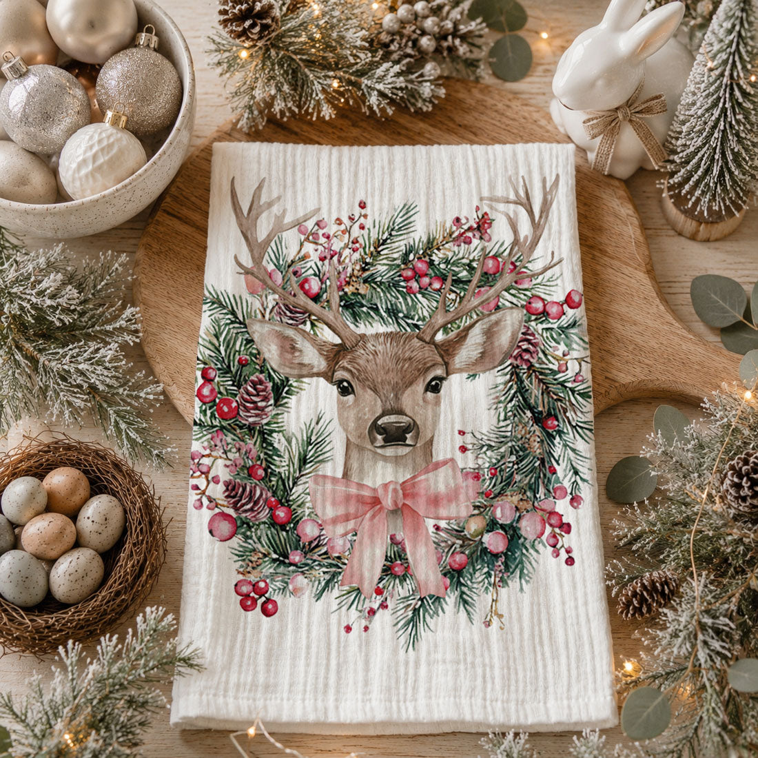 Deer Wreath - MaisonBeach